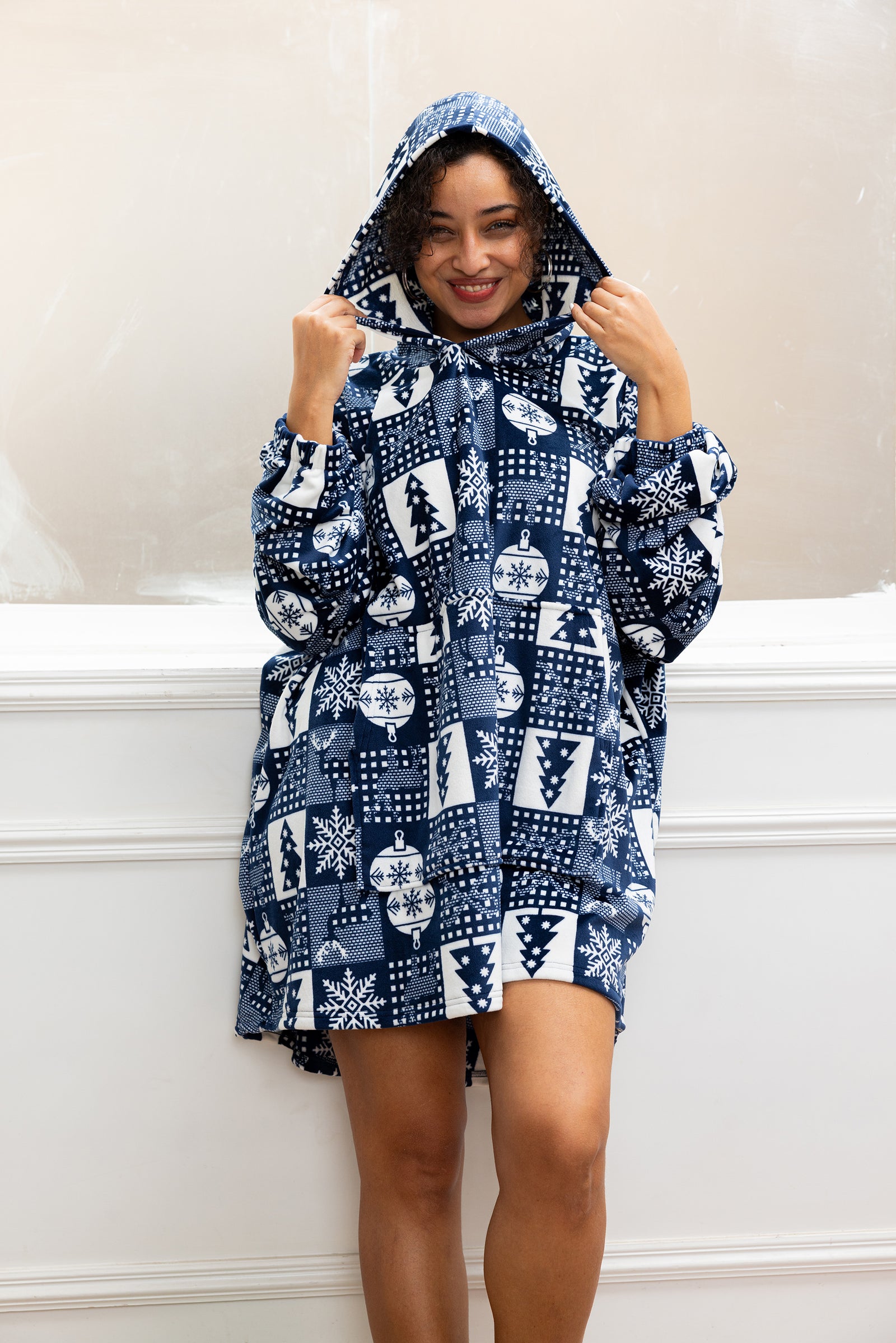 Midnight Festive Hoodie Blanket