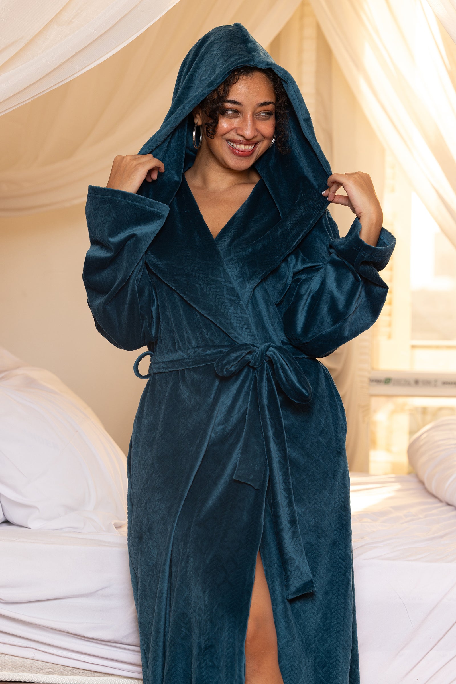 Midnight Wrap Hooded Robe