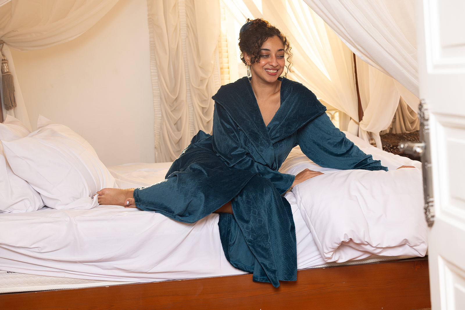 Midnight Wrap Hooded Robe