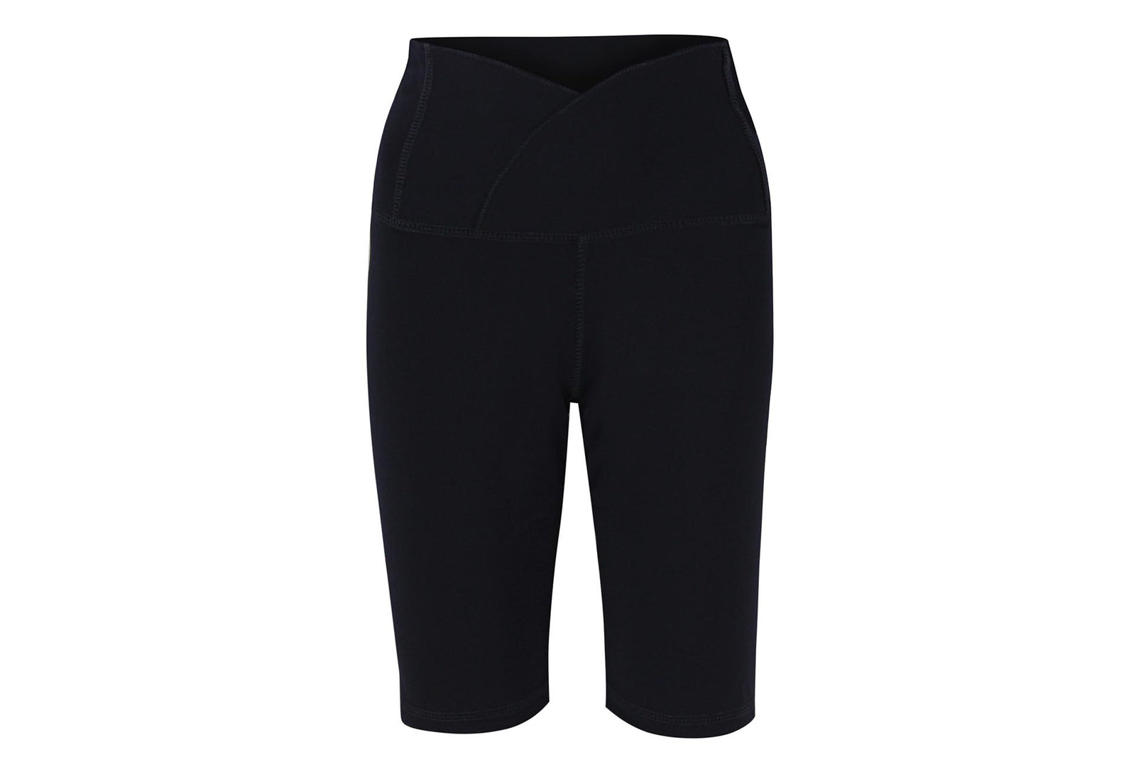 Navy Blue High Waist Swim Shorts
