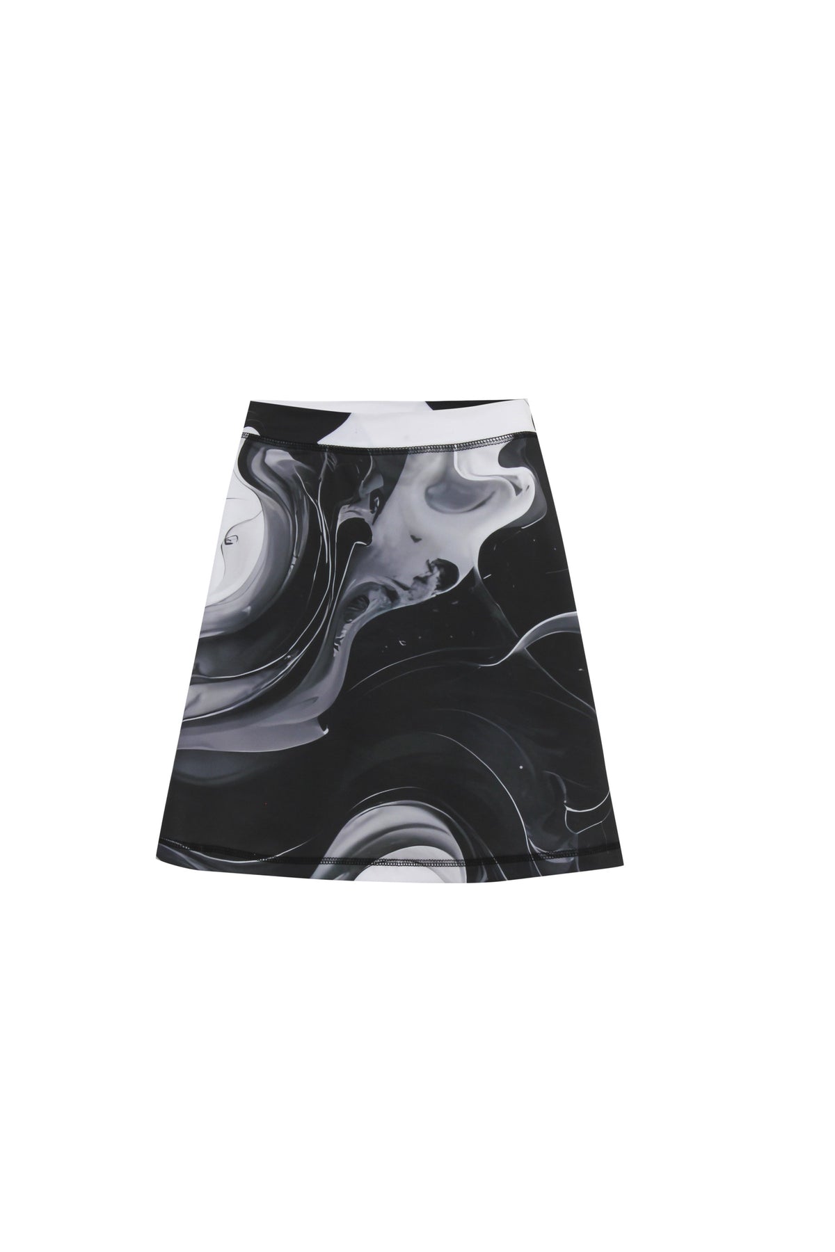 Noir Marble Aline Skirt