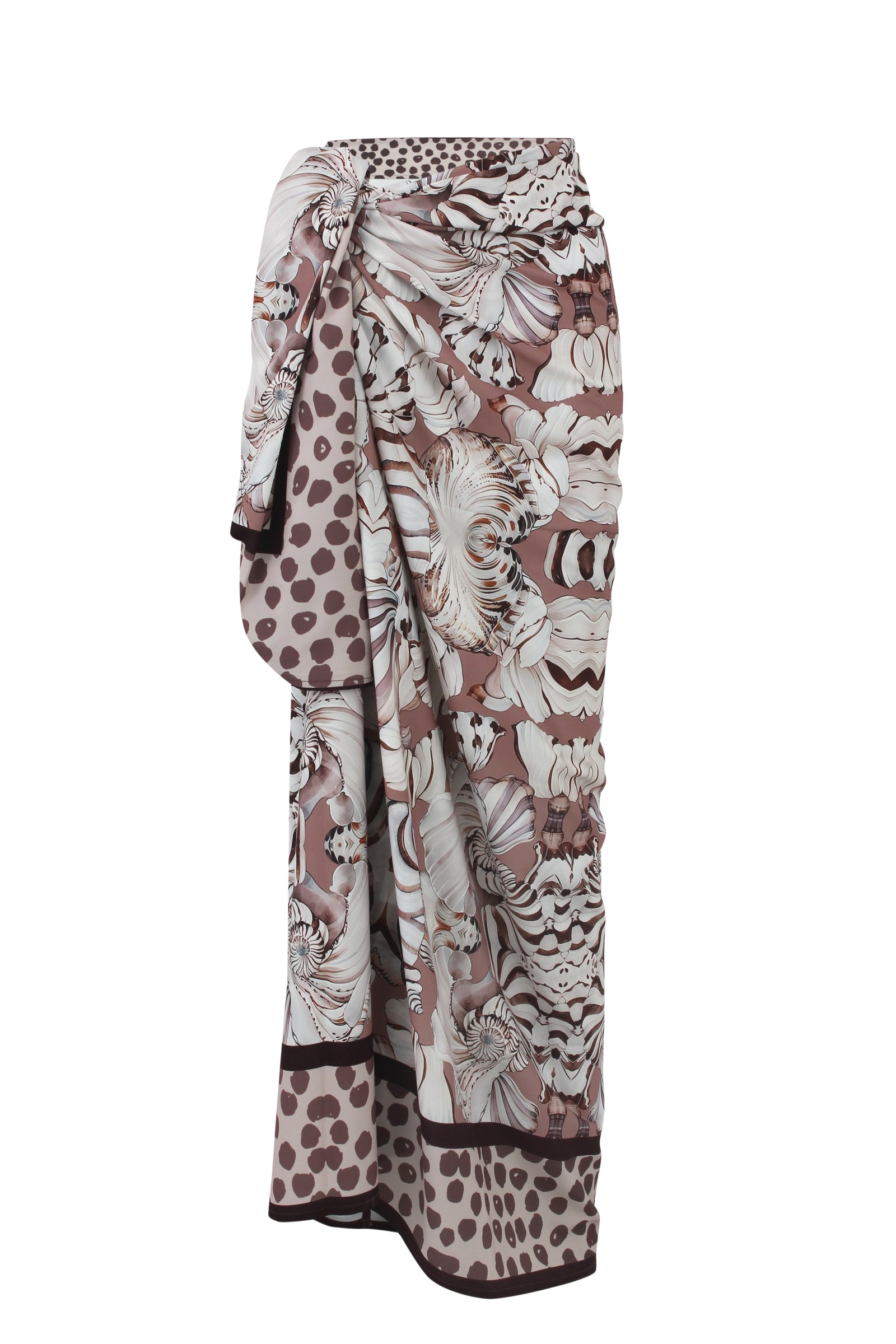 Nude Shell Crepe Sarong