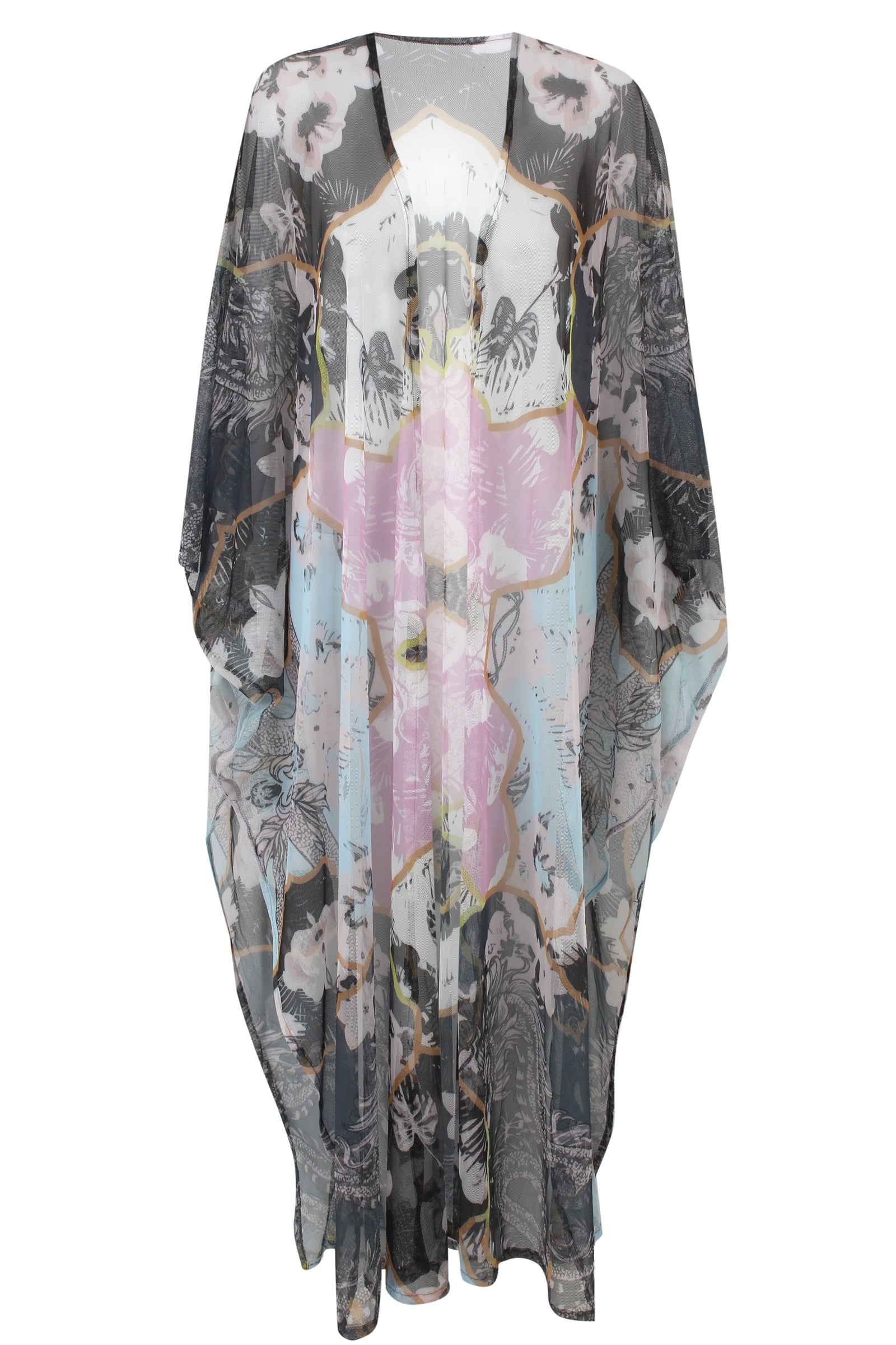 Ocean Mirage Tulle Kimono