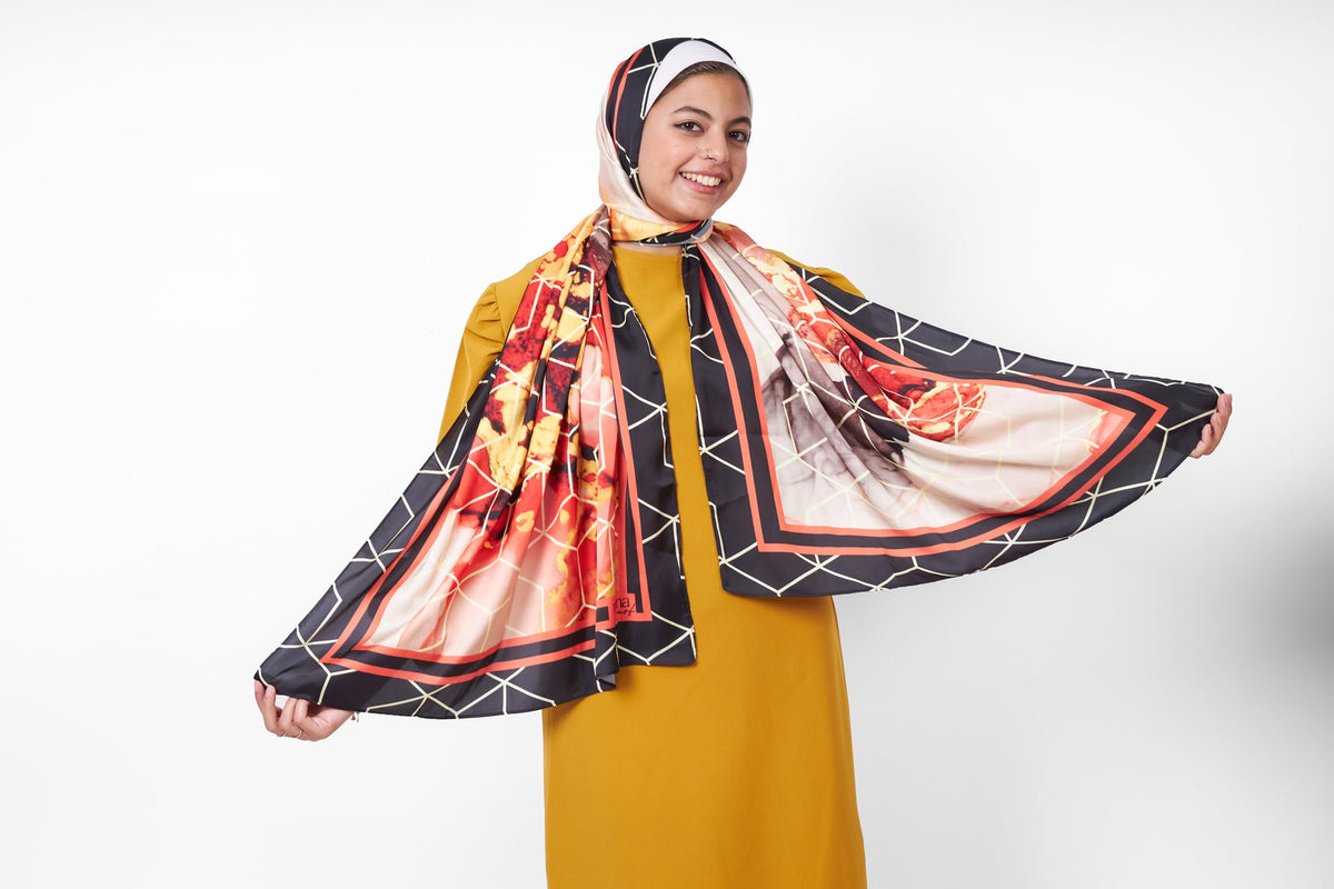 The Lava Satin Scarf