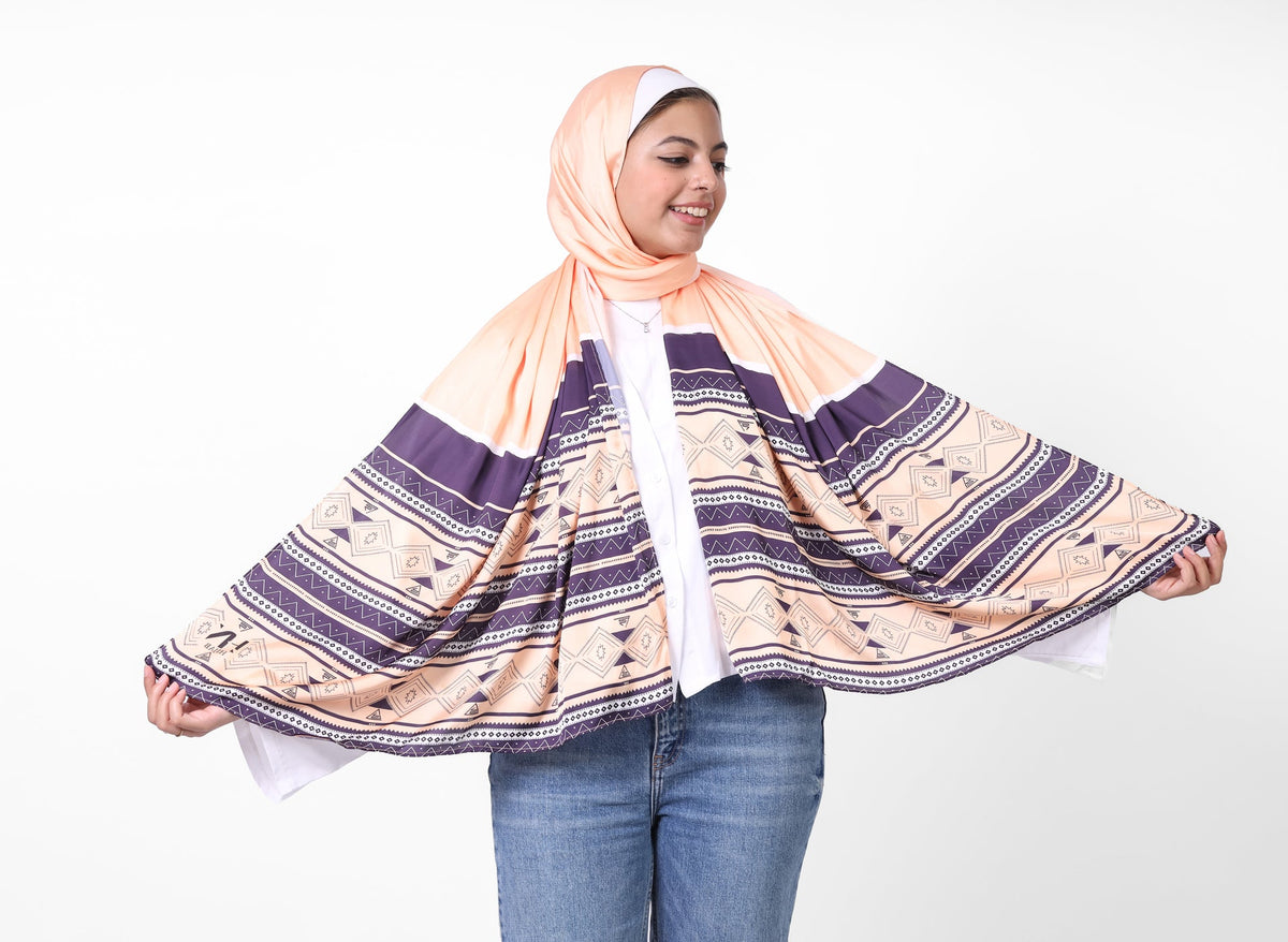 The Aztec Satin Scarf
