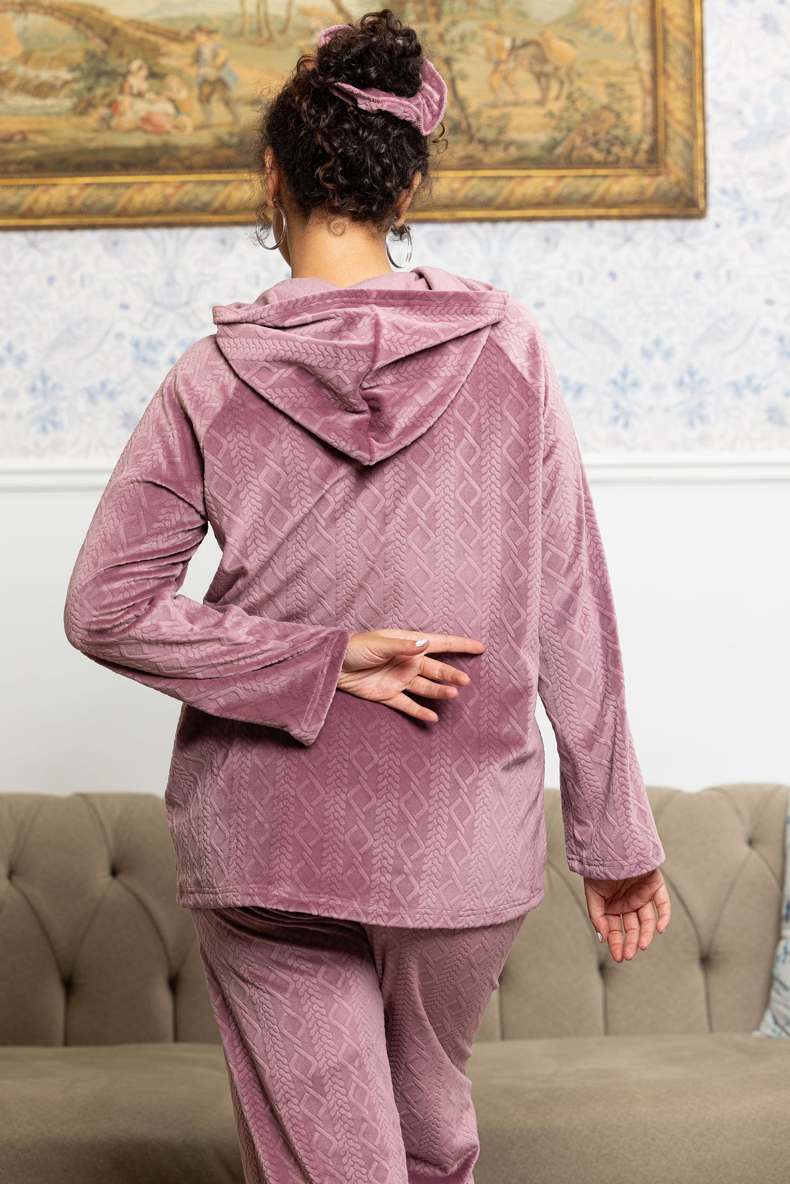Rosy Dusk Hooded Set