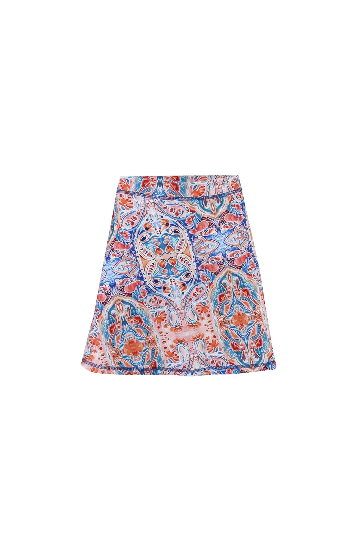 Sunset Paisley Aline Skirt