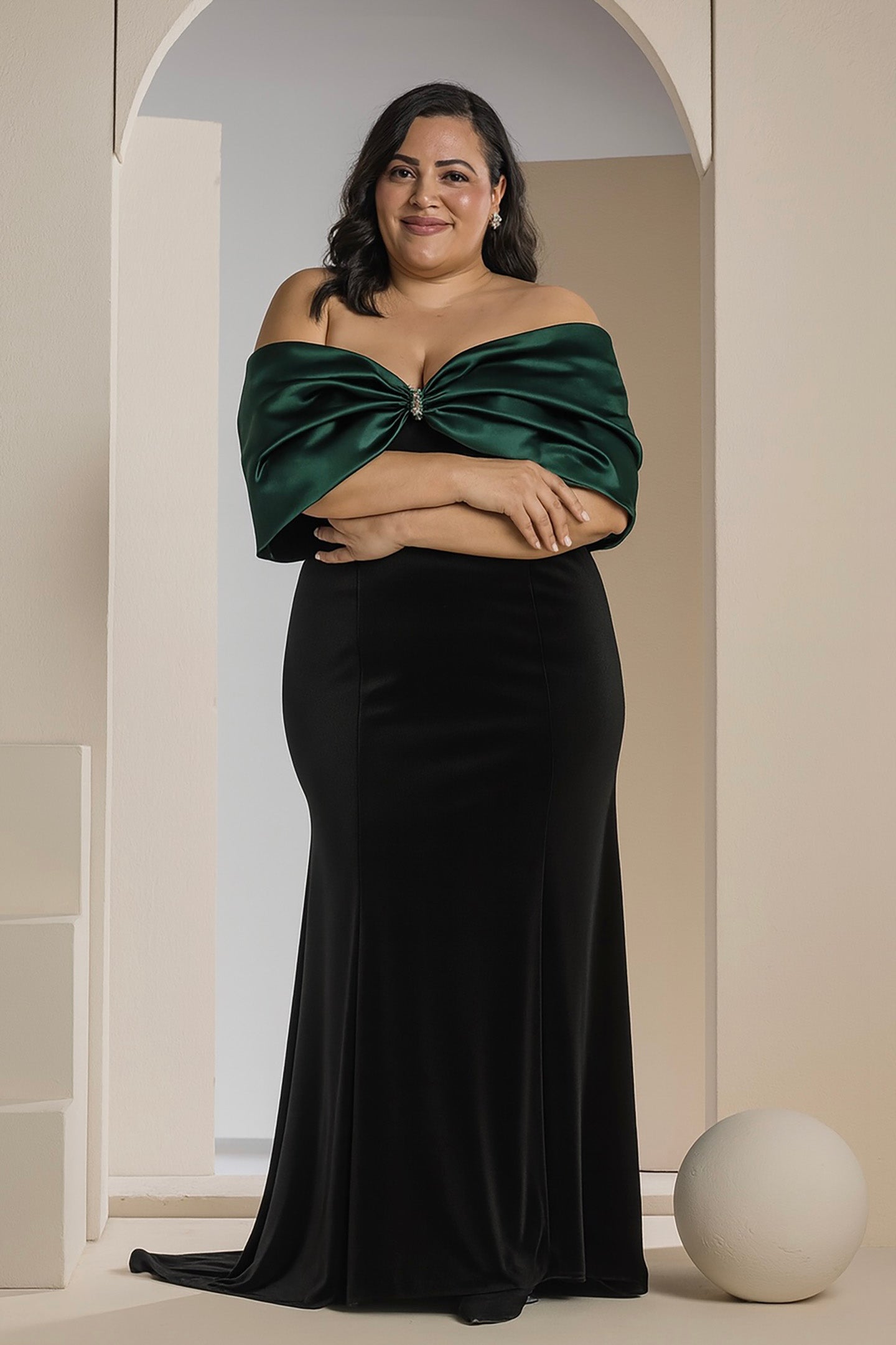 The Emerald Noir Dress - Black