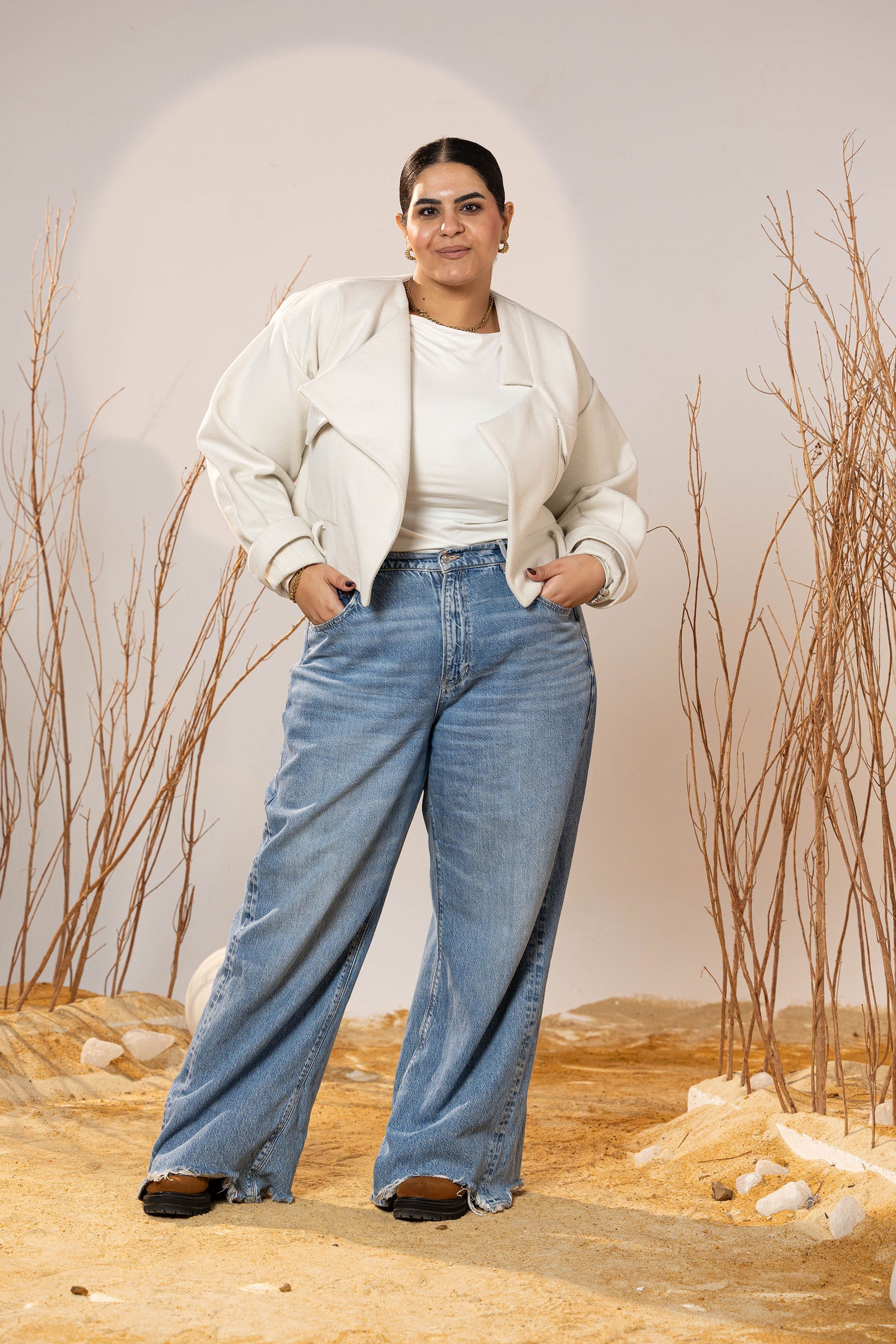 The Winter Pearl Cropped Jacket