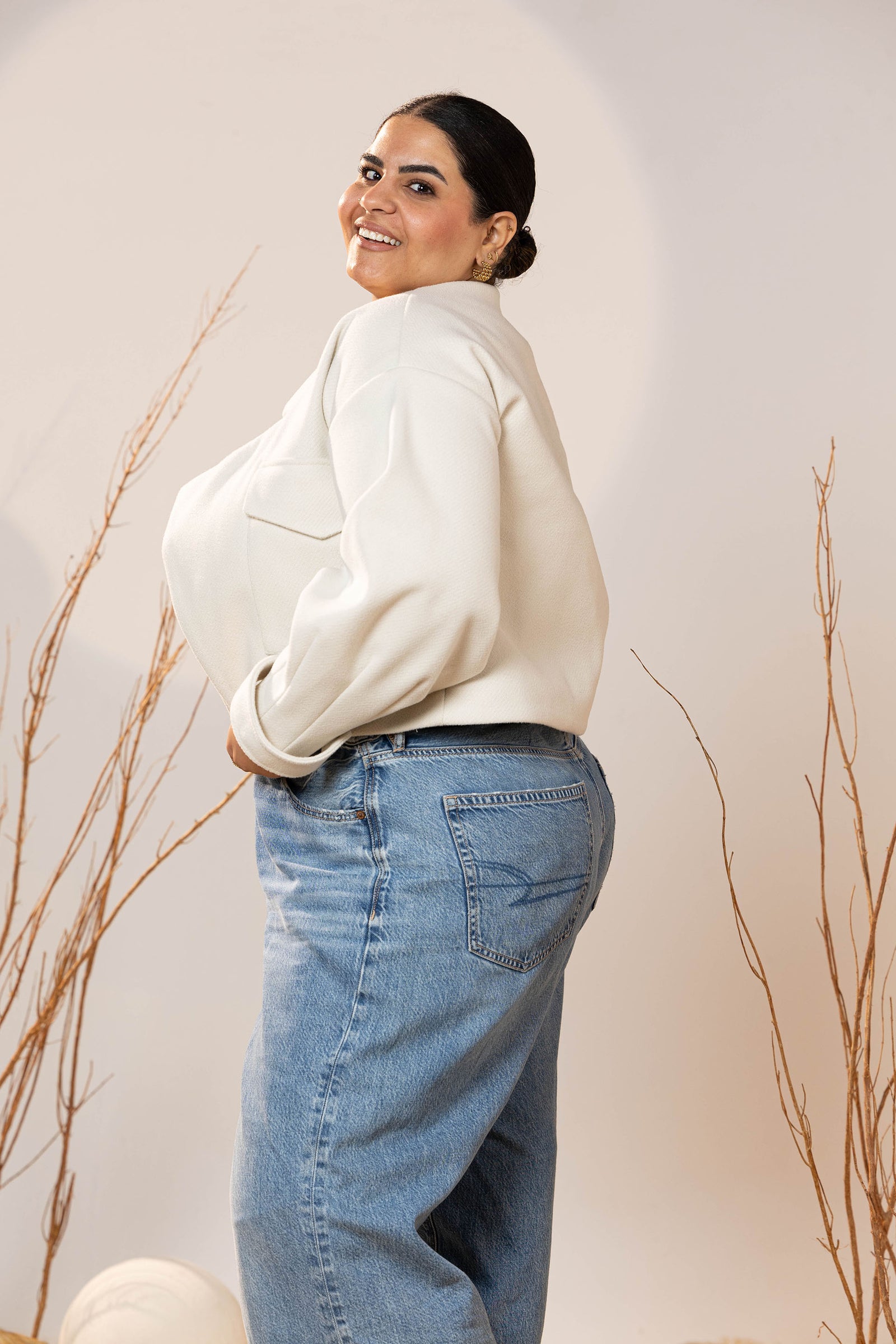 The Winter Pearl Cropped Jacket