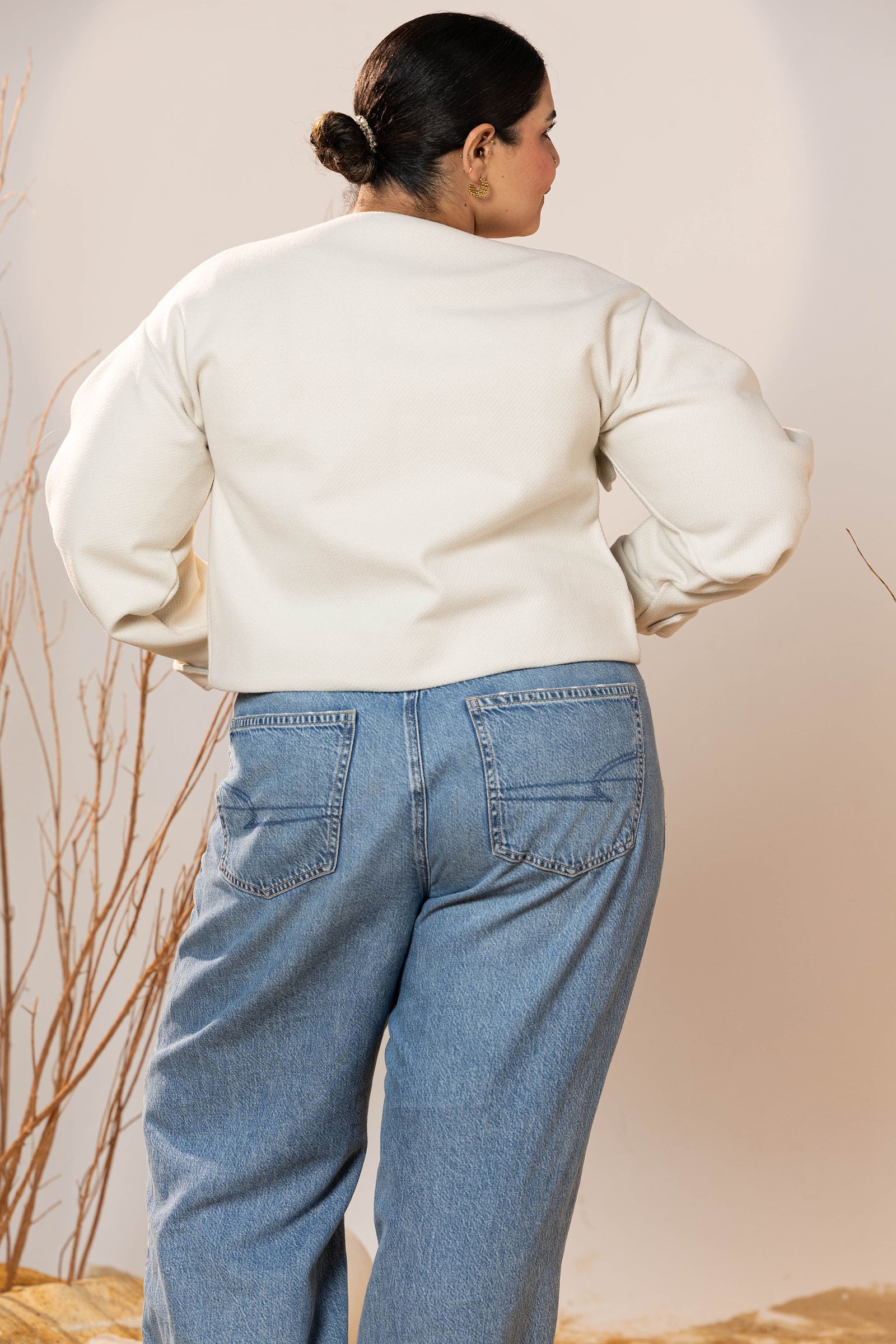 The Winter Pearl Cropped Jacket