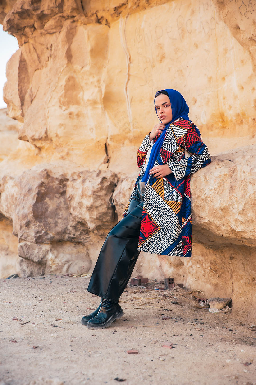 The African Wool Coat - Multi Colored
