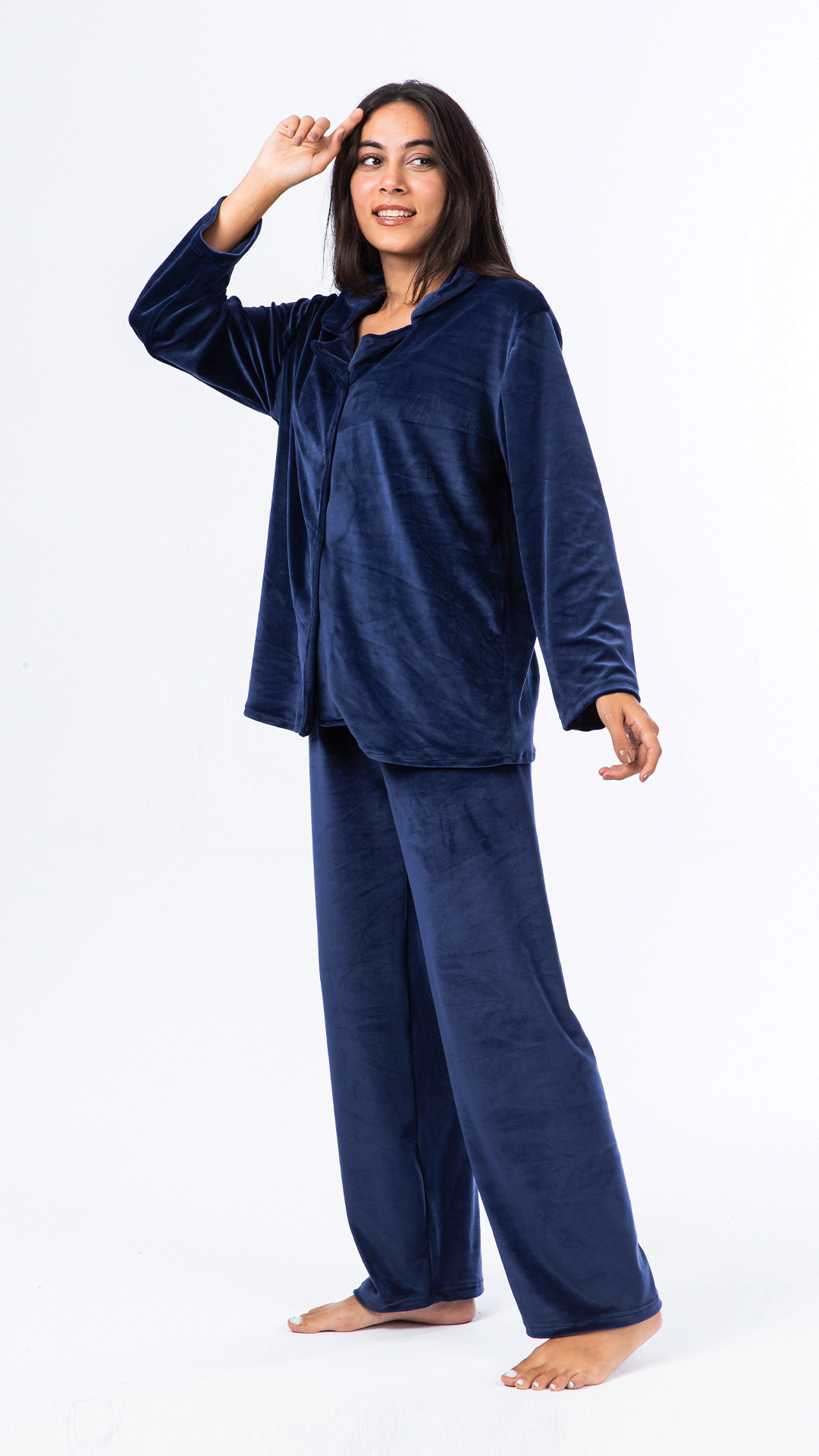 Royal Velvet Classic Pjs Set - Navy blue