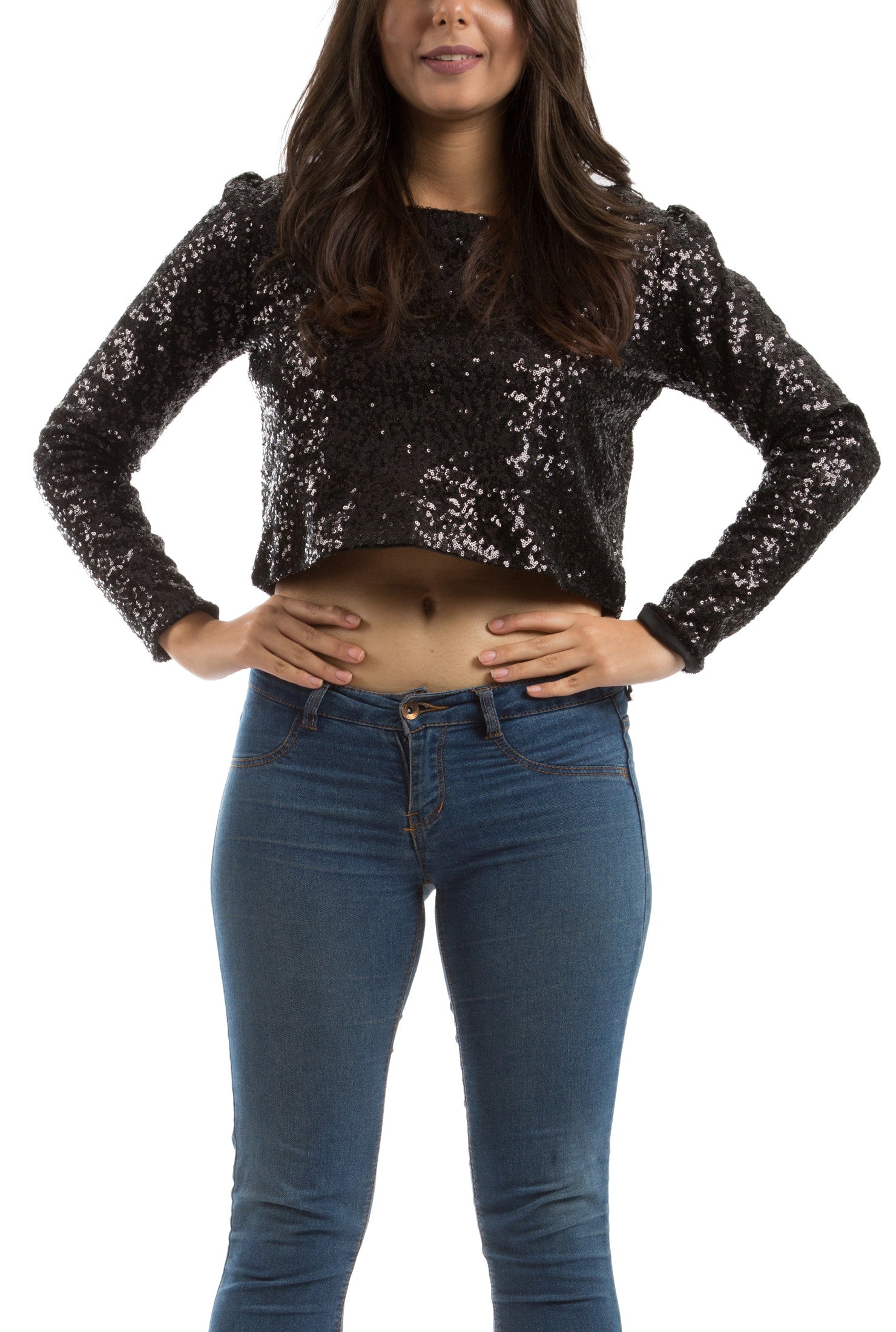 Sequin Top - Black