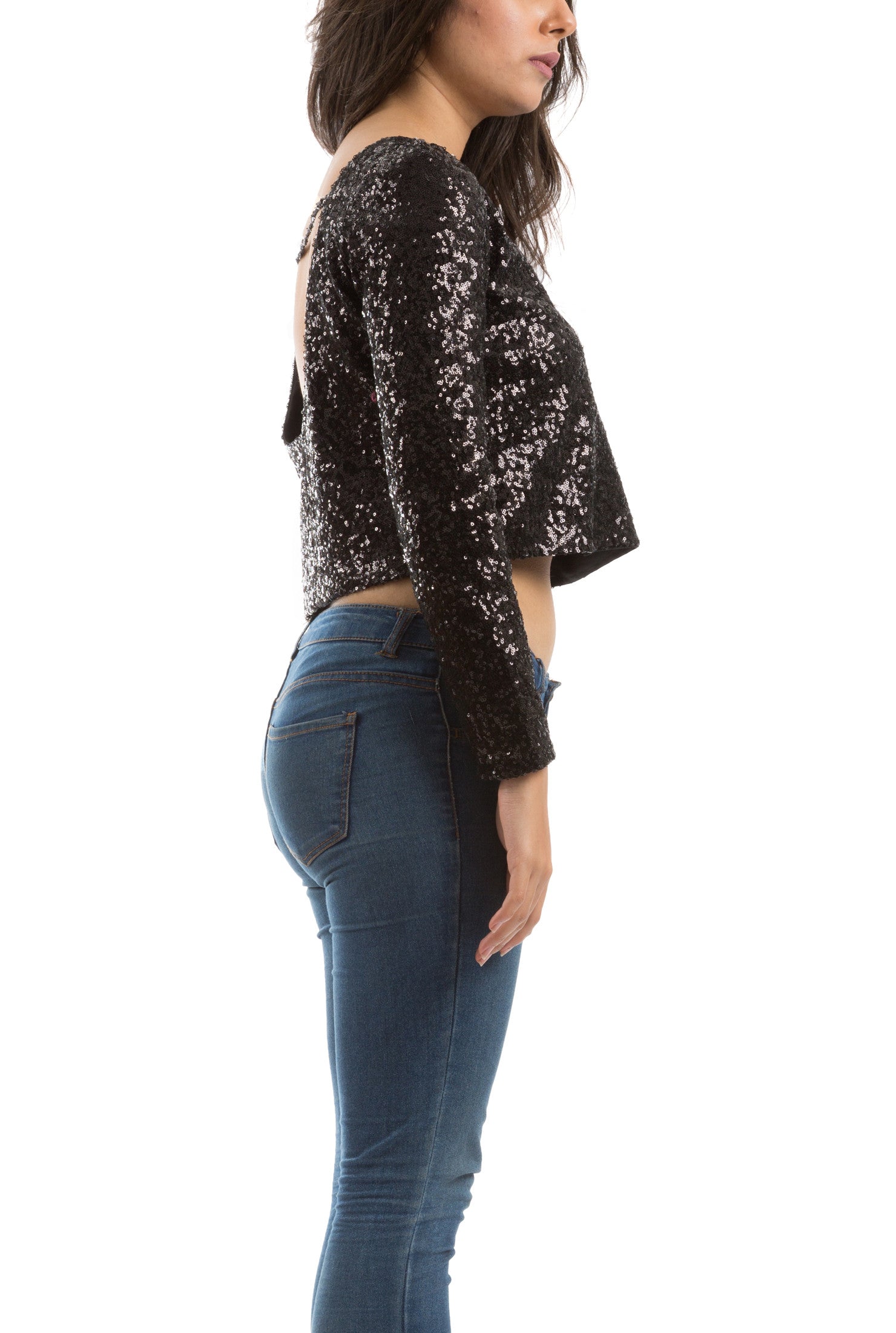 Sequin Top - Black