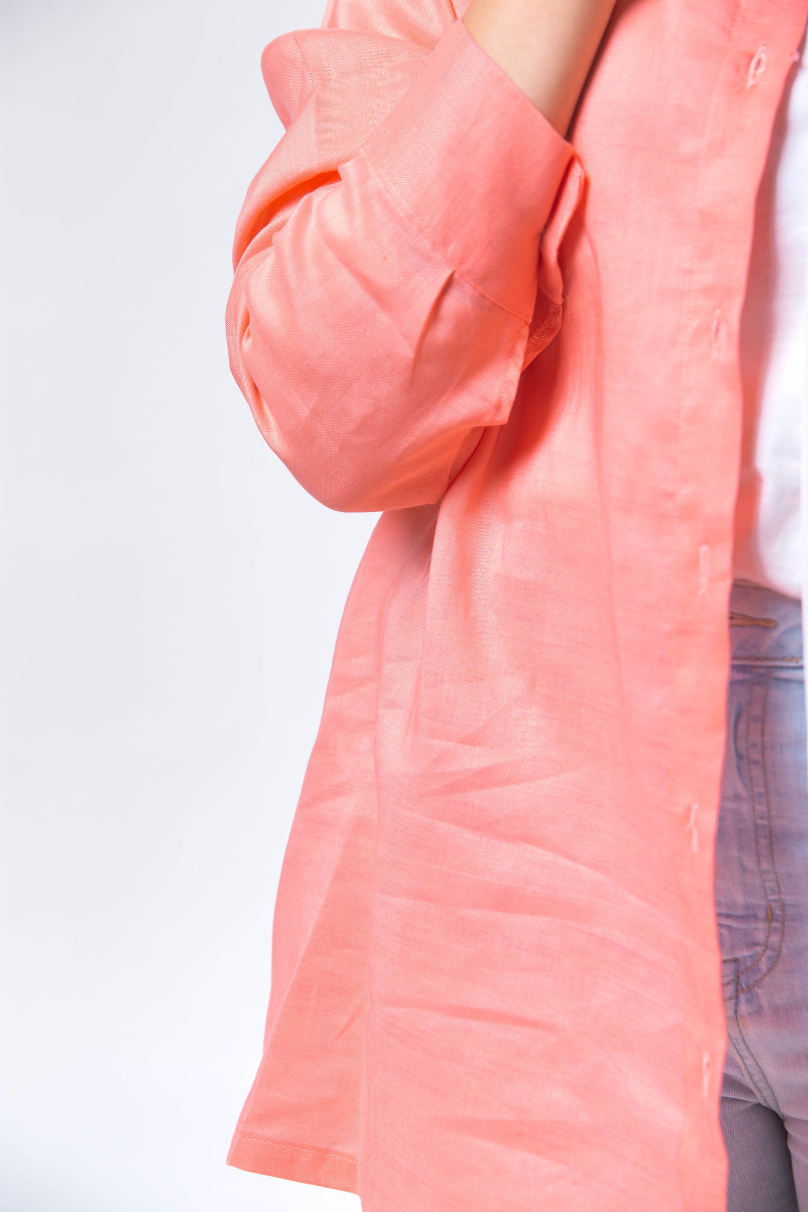 The Peachy Basic Linen Shirt - Simon