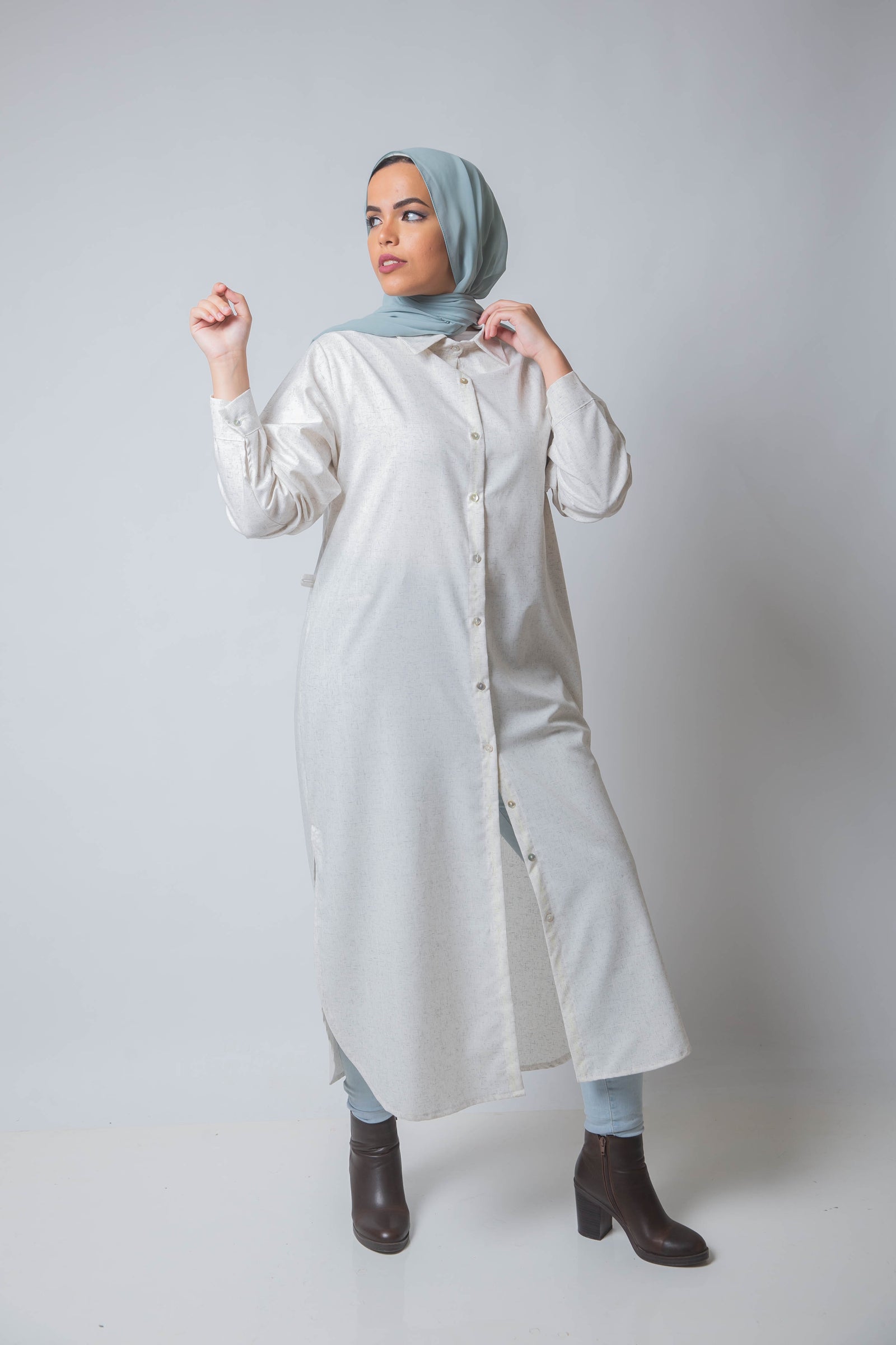 Monday Shirt Dress - Off White