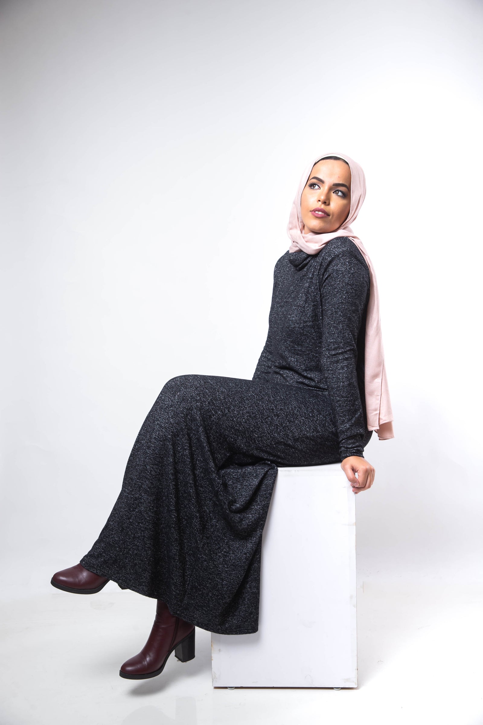 Basic Turtle Dress - Black
