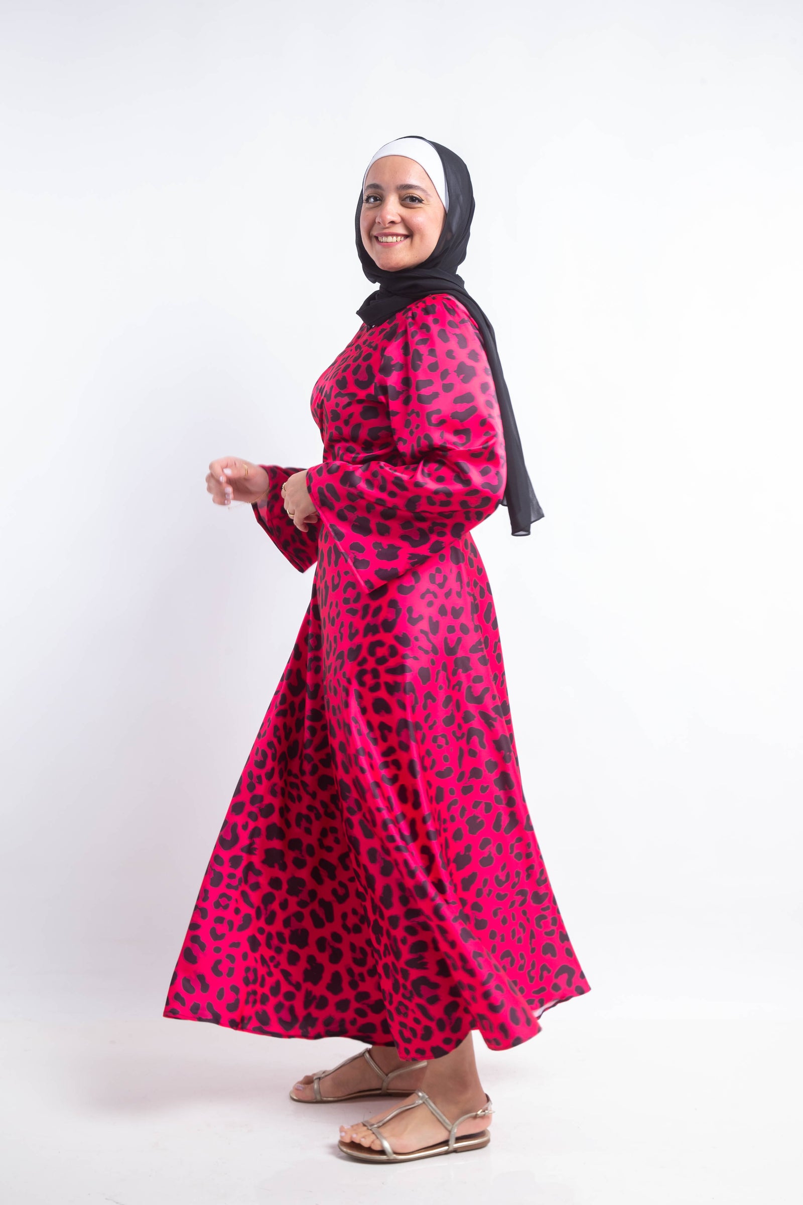 Latina Wrap Silk Dress - Fuchsia