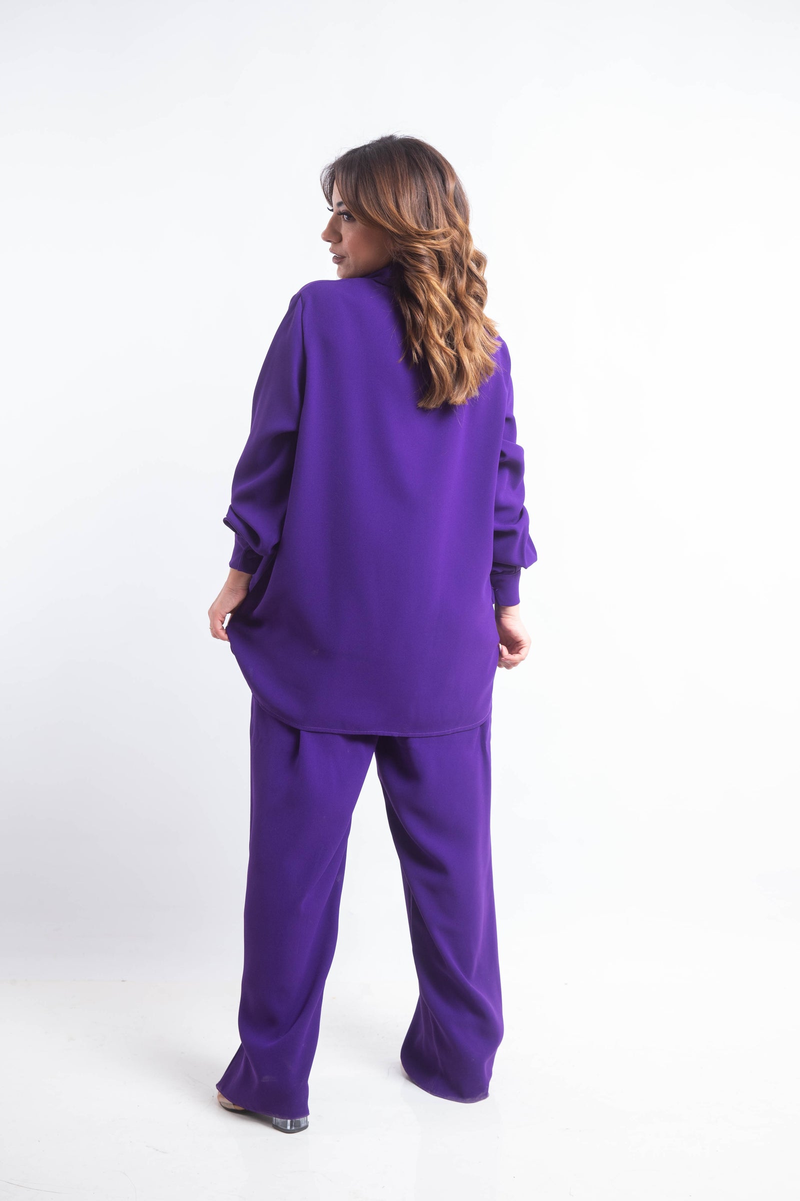 The Palette Crepe Chemise - Purple