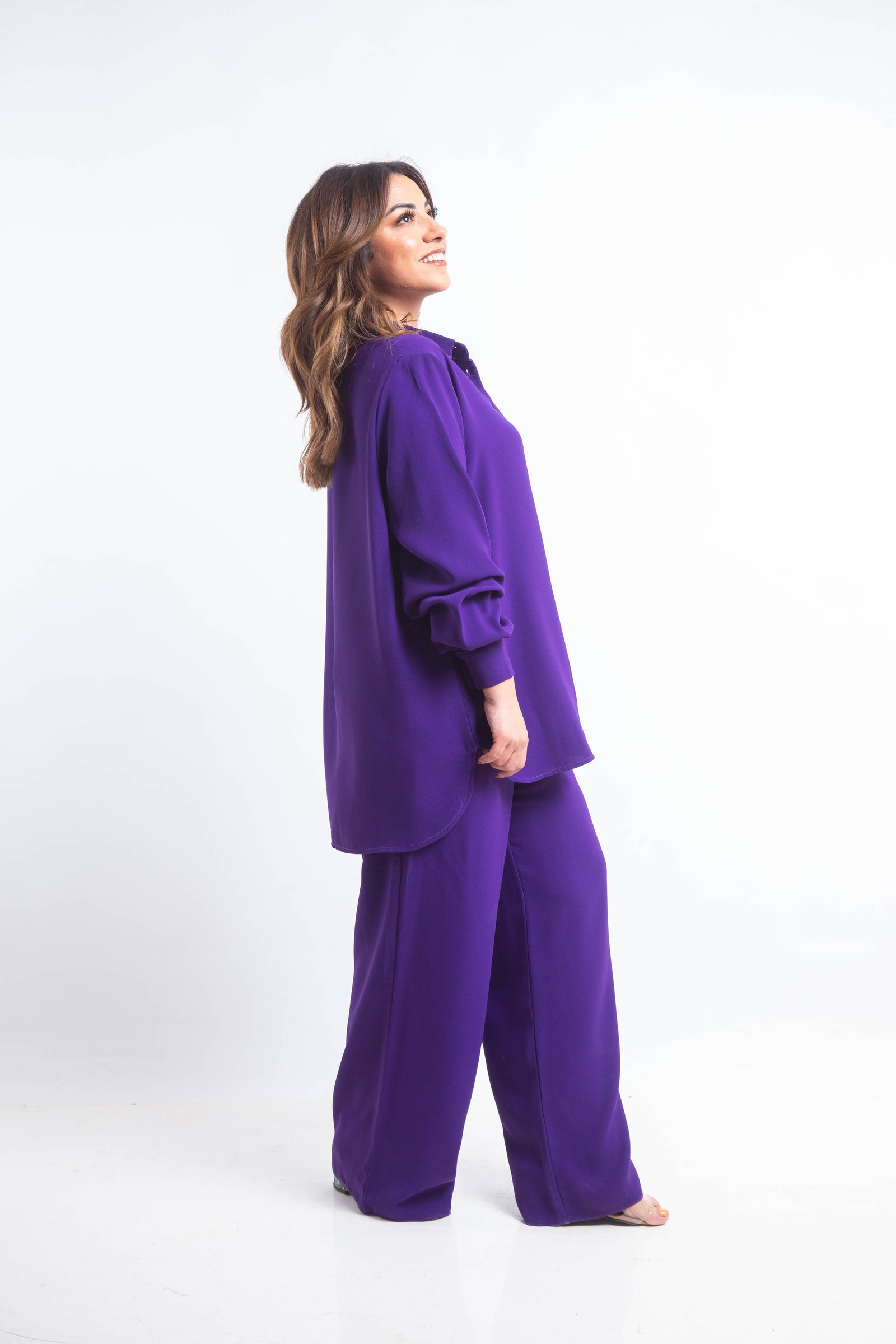 The Palette Crepe Chemise - Purple