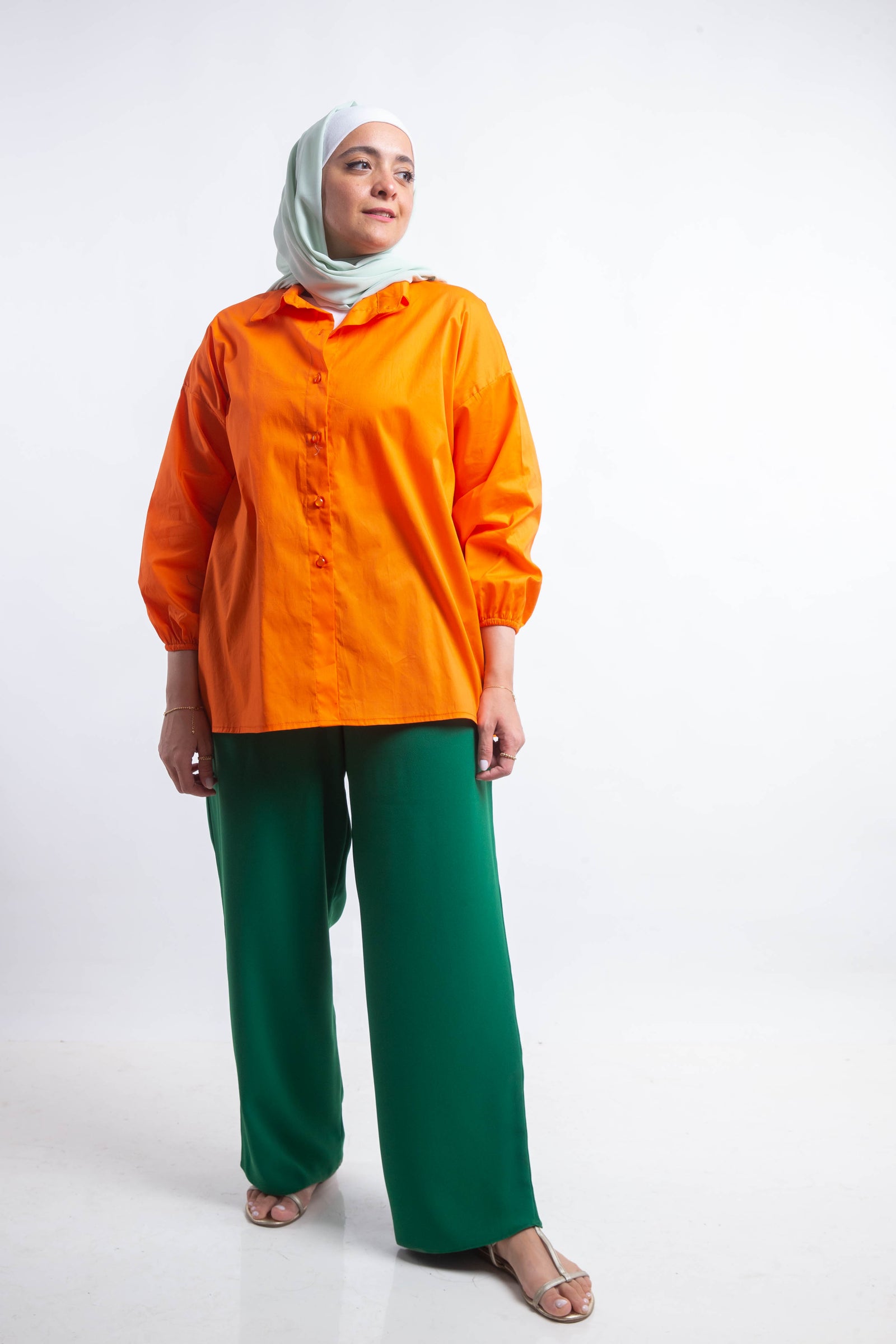 The Buttons Shirt - Orange