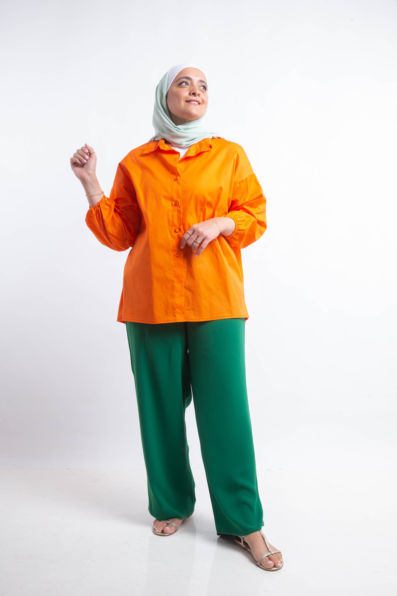 The Buttons Shirt - Orange