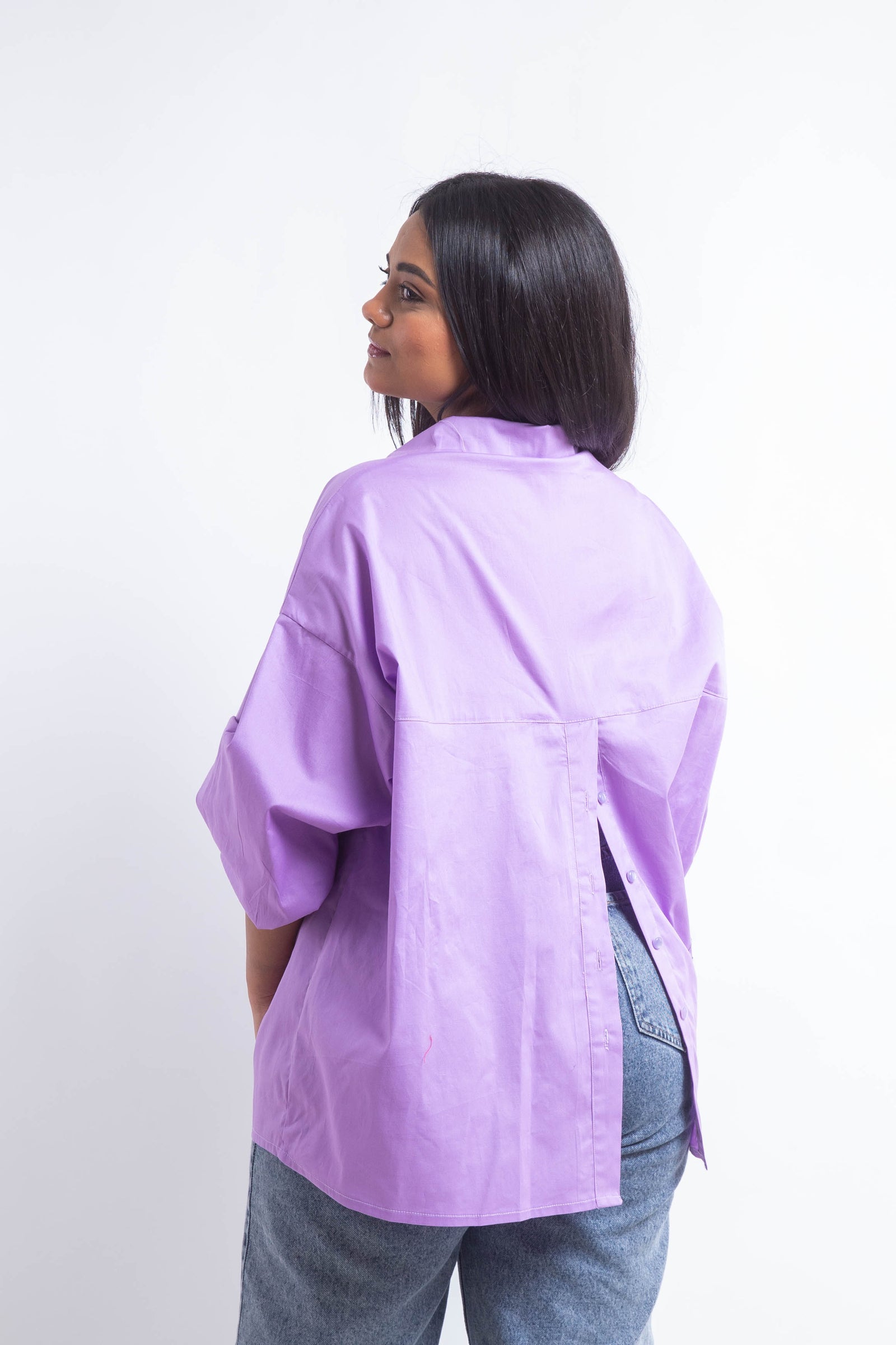 The Buttons Shirt - Lavendar