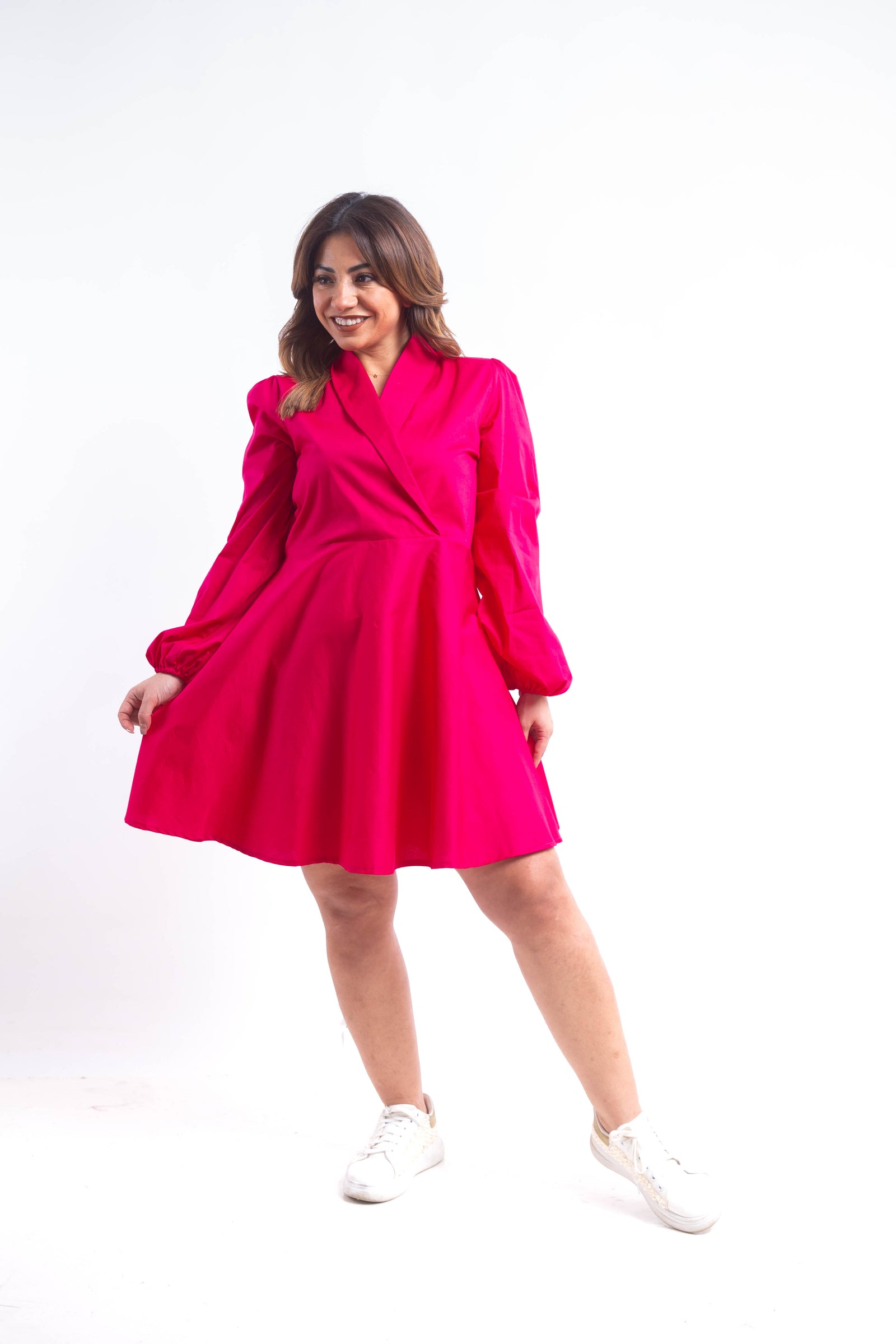 Moulin Rouge Blazer Dress - Fushcia