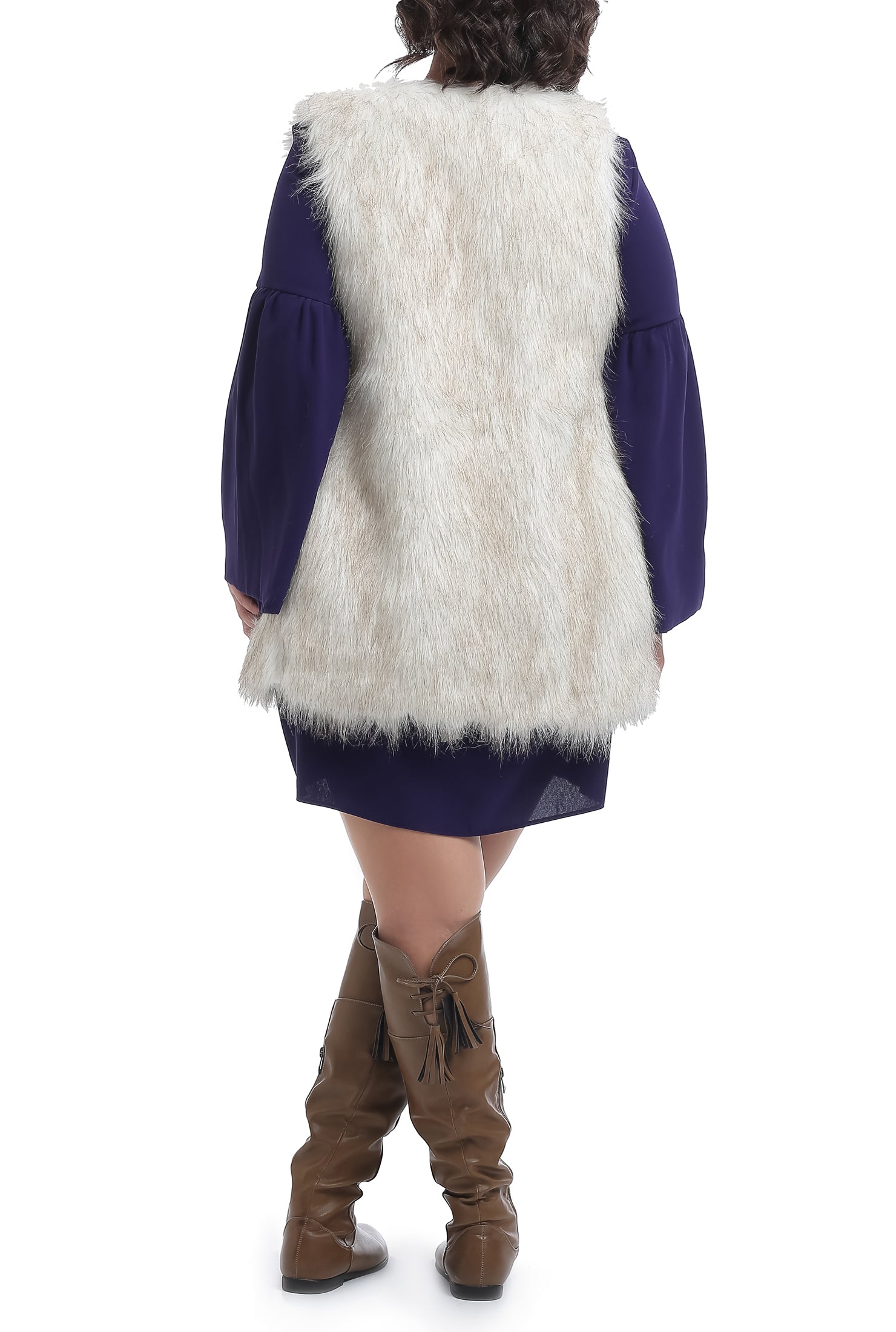Fur Vest - Off White