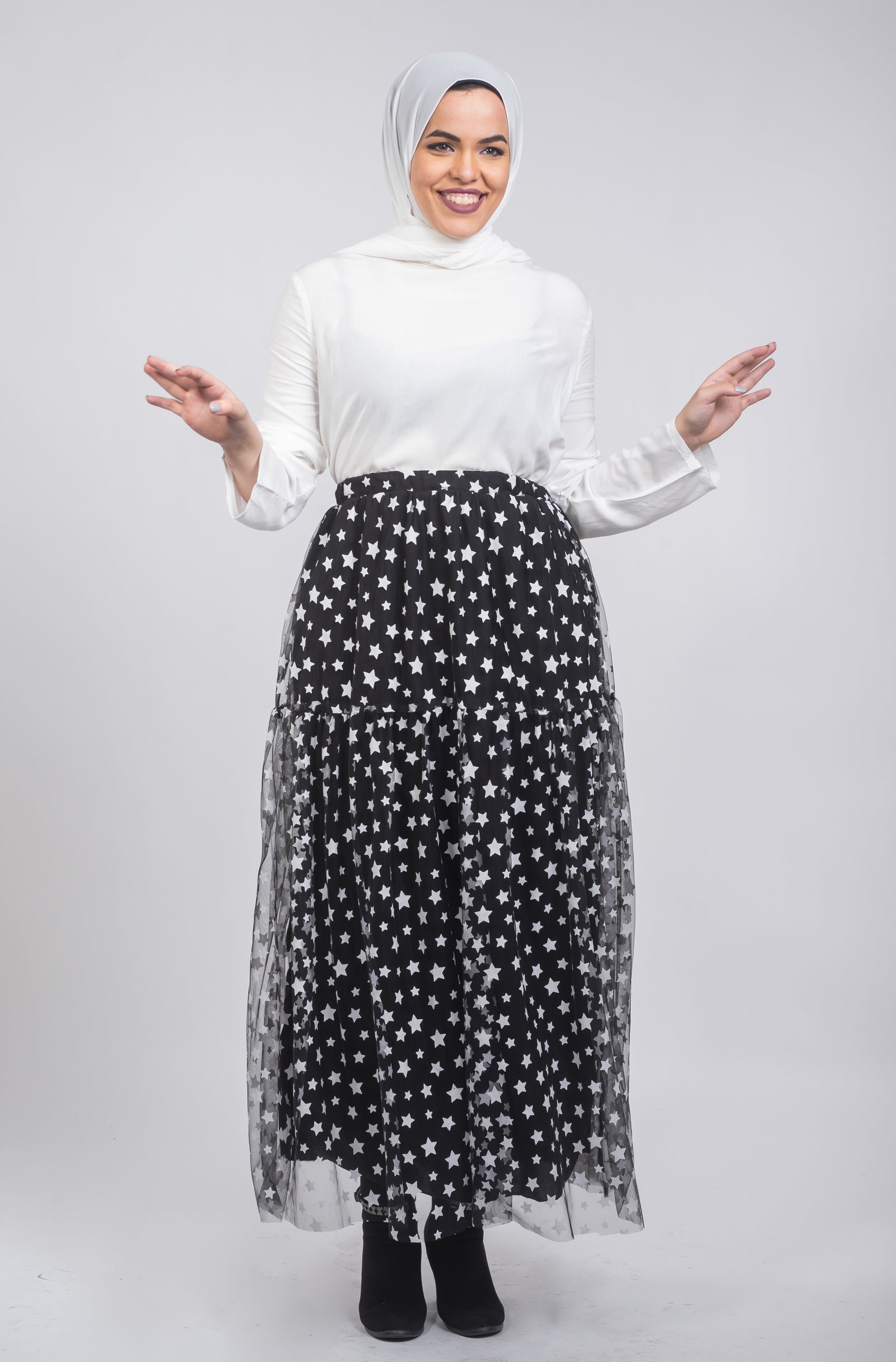 Galaxy Tulle Skirt - Black