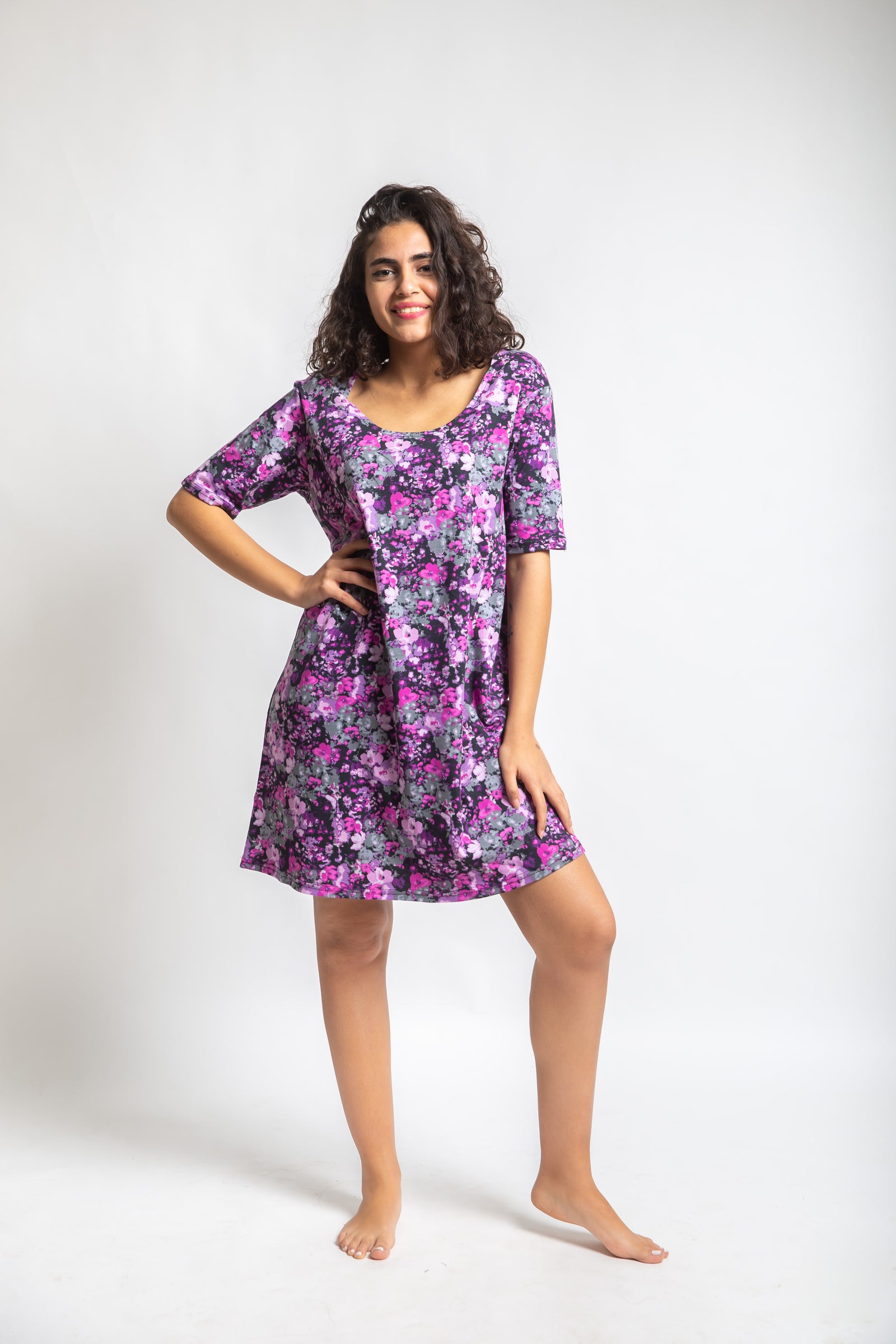 Violet Night Dress Purple