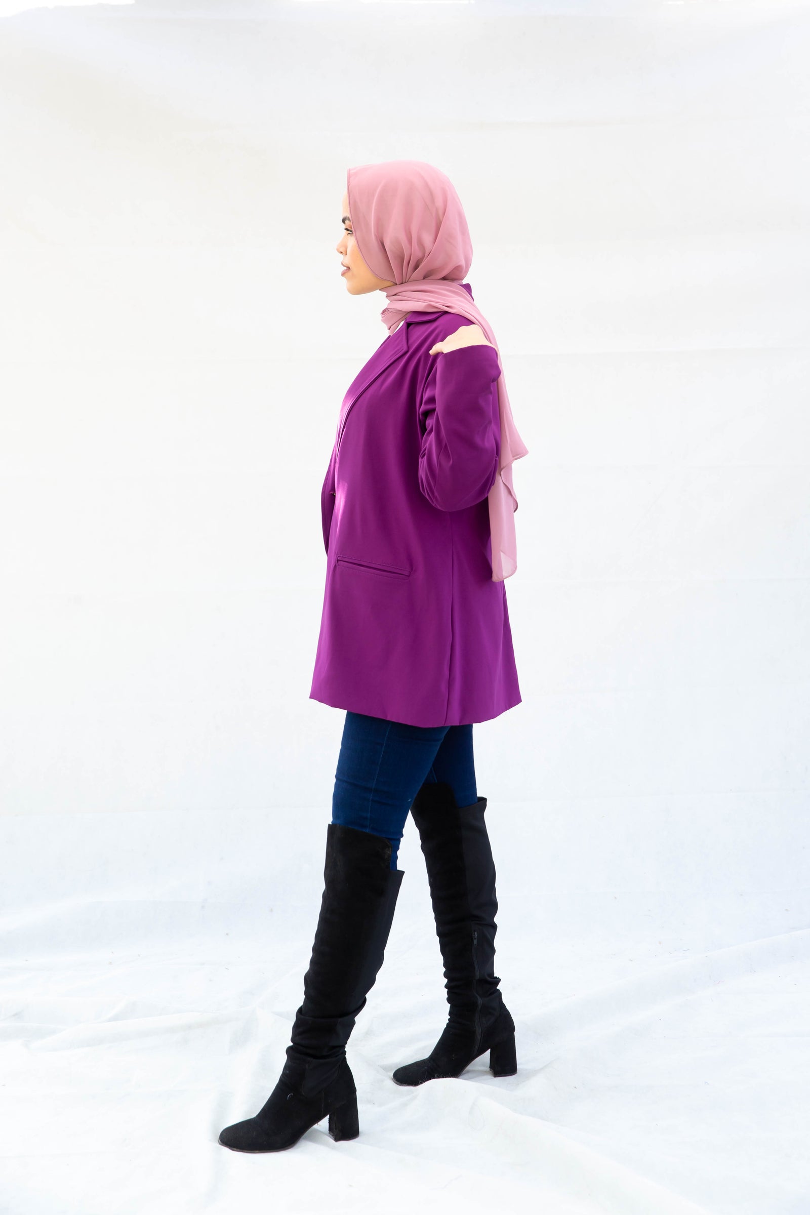 The purple blazer - purple