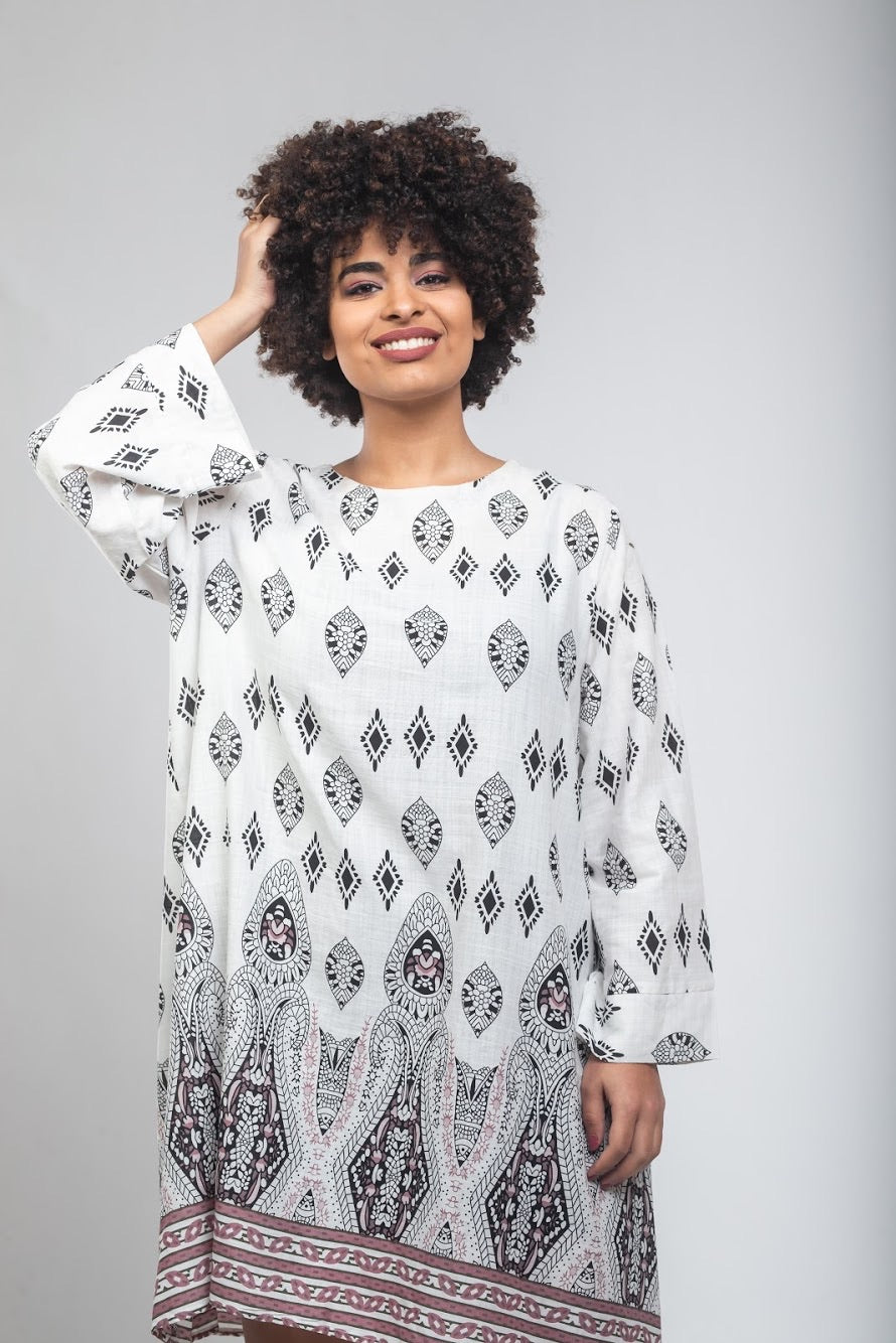 The African Dress - Purple