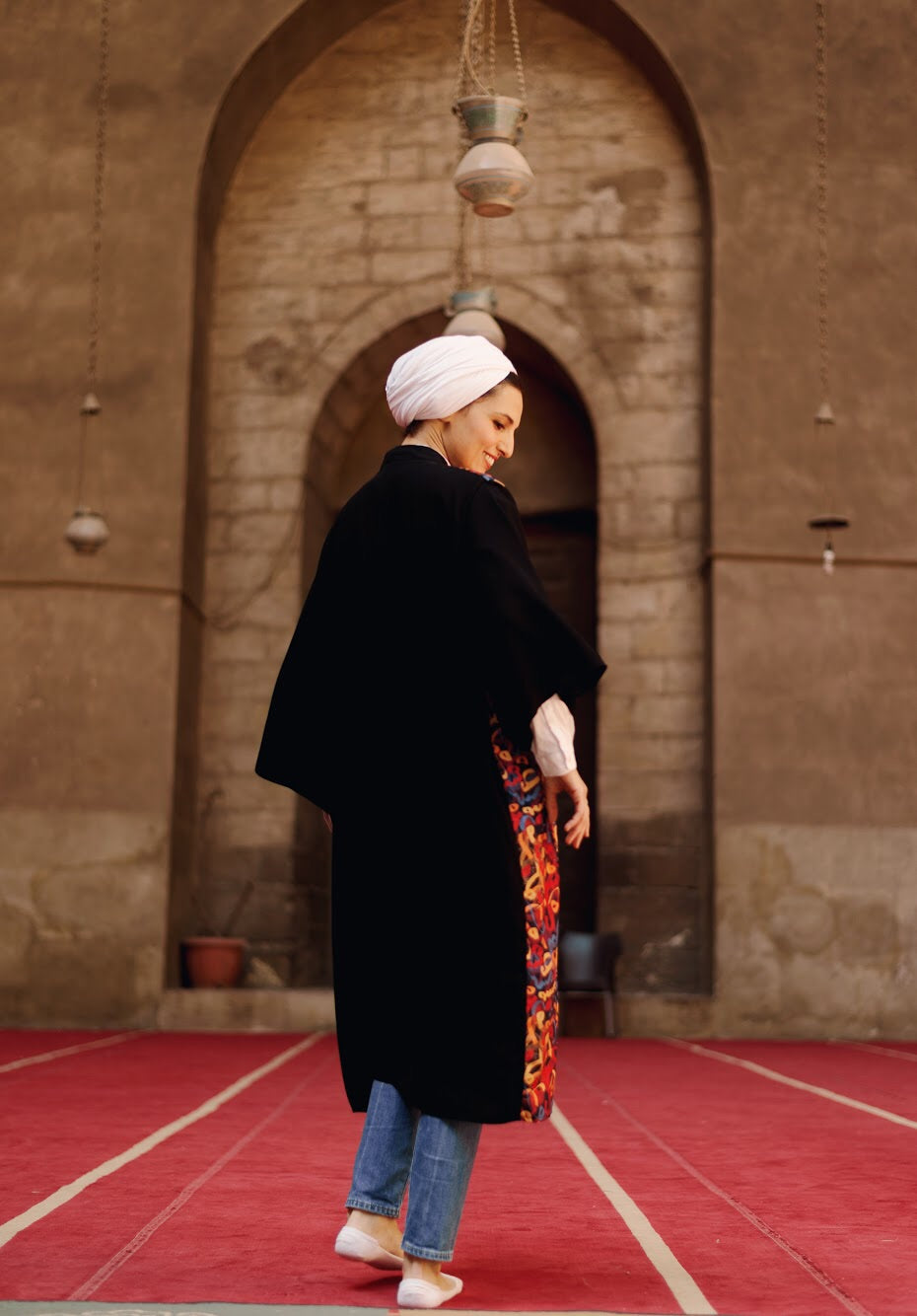 Entangled Arabic Calligraphy Kimono