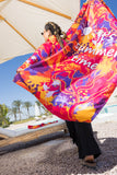 Fire Bloom Beach Towel