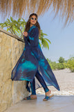 Deep Seas Chiffon Kimono