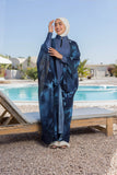 Midnight Bloom Chiffon Kimono