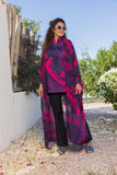 Scarlet Bloom Chiffon Kimono