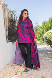 Scarlet Bloom Chiffon Kimono