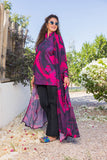 Scarlet Bloom Chiffon Kimono