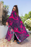 Scarlet Bloom Chiffon Kimono
