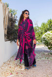 Scarlet Bloom Chiffon Kimono