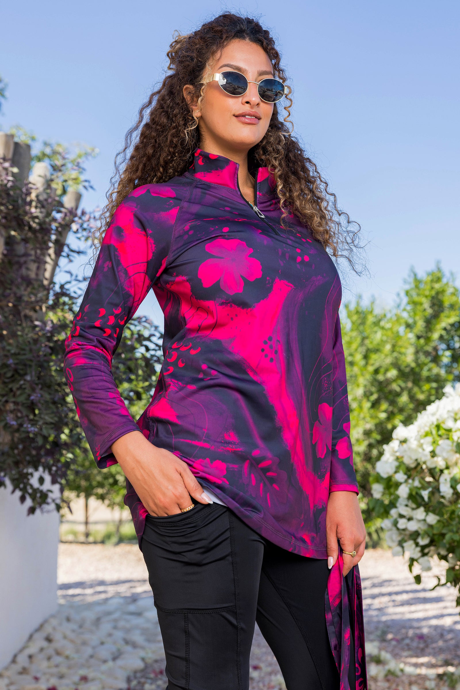 Scarlet Bloom Basic Top