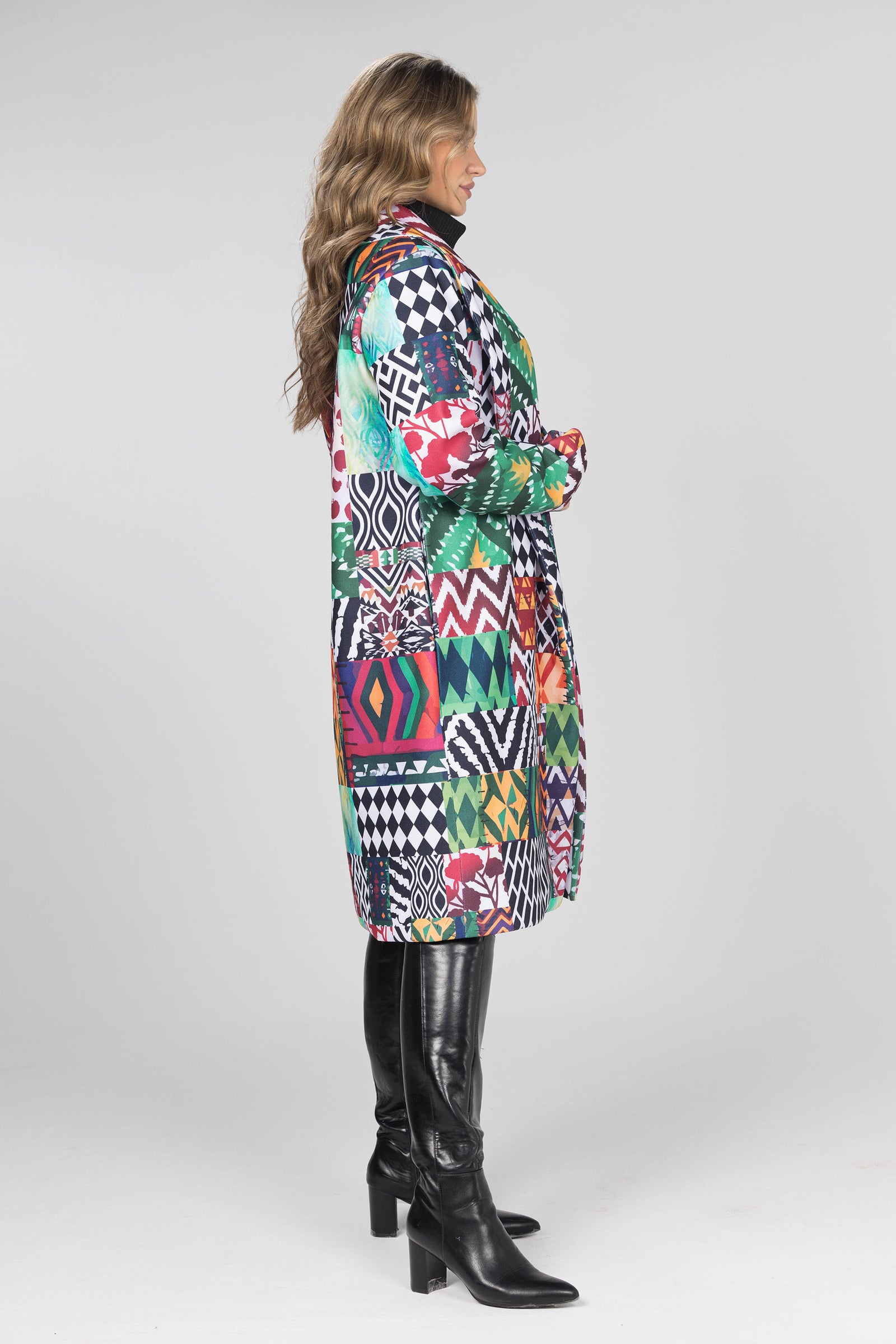 Mosaic Dream Wool Coat