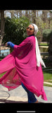 Cherry Chiffon kimono - Fuschia