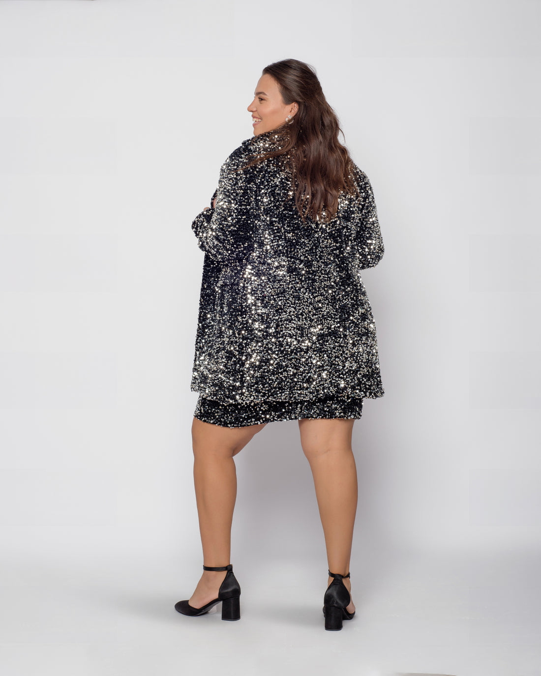 The sequin blazer dress - Silver