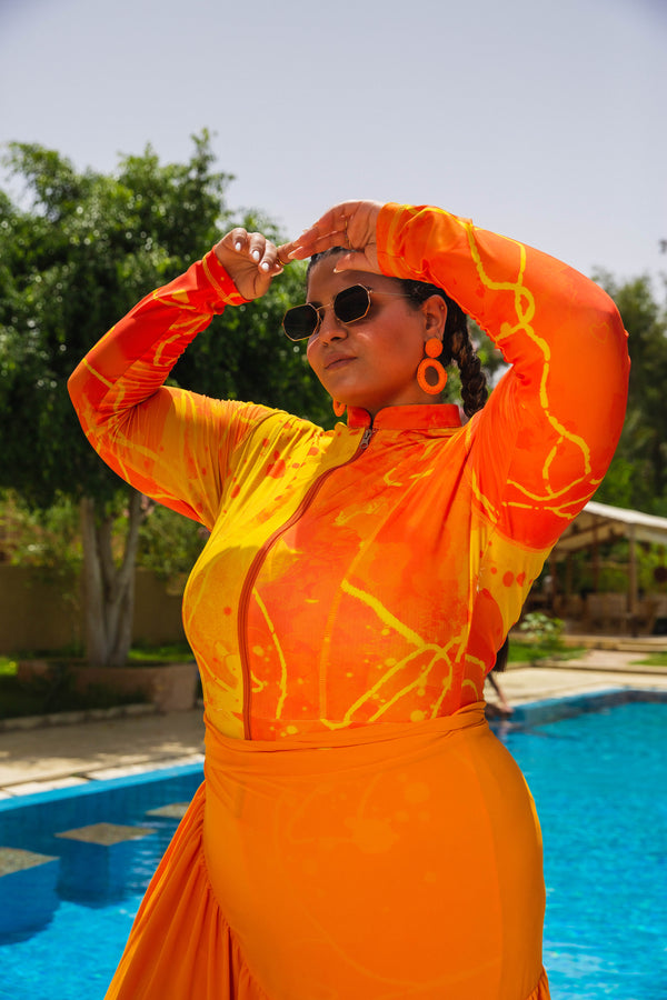 Splash Beachkini One-piece - Orange