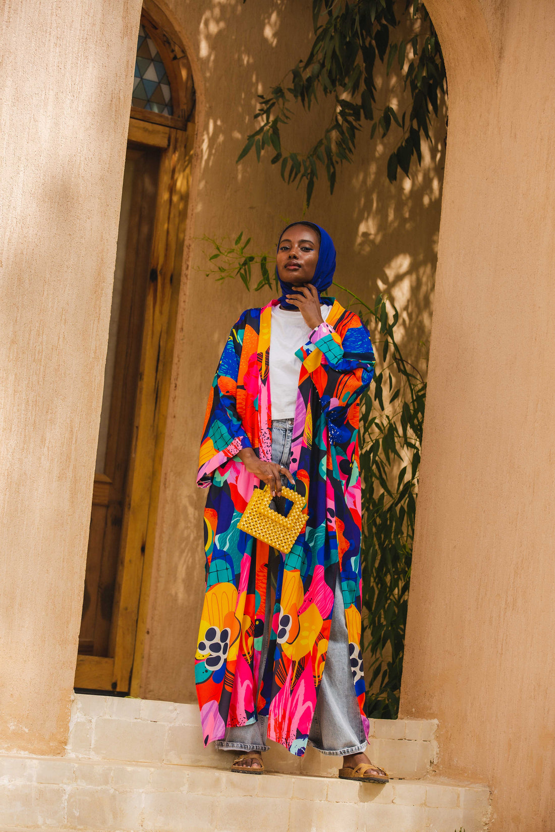The Blue patterned kimono