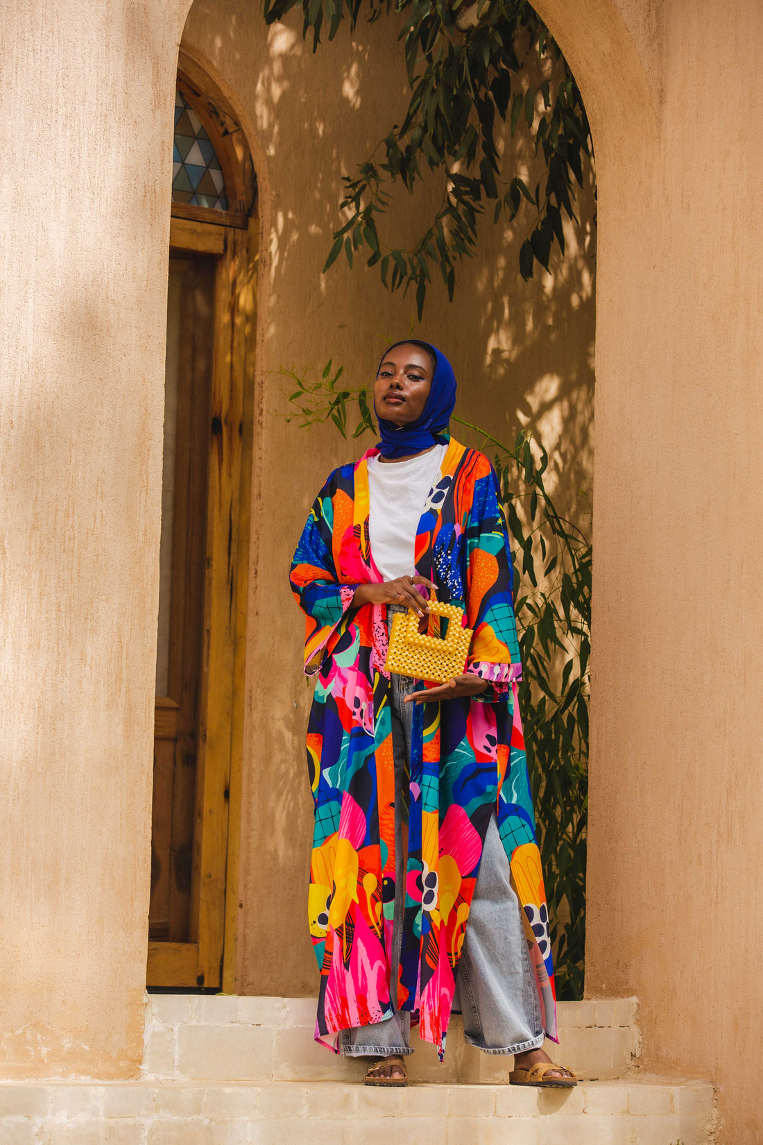 The Blue patterned kimono